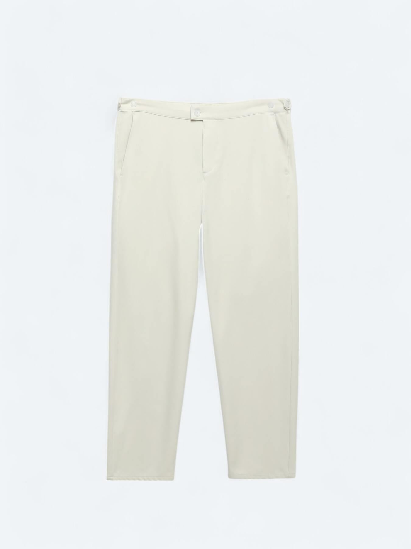 Bej Dokuma Loose Fit Casual Pantolon