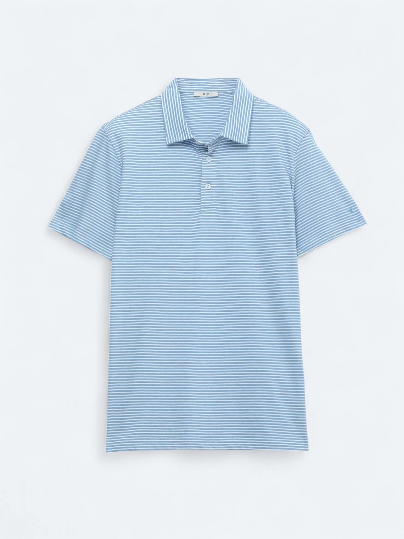 Mavi Polo Yaka %100 Pamuk T-shirt