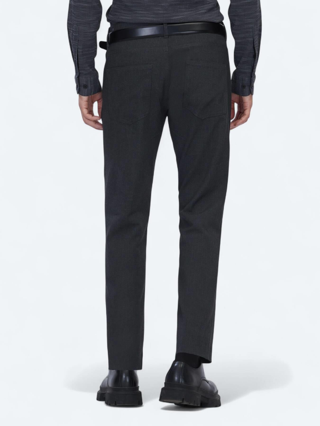 Antrasit Dokuma Slim Fit Casual Pantolon