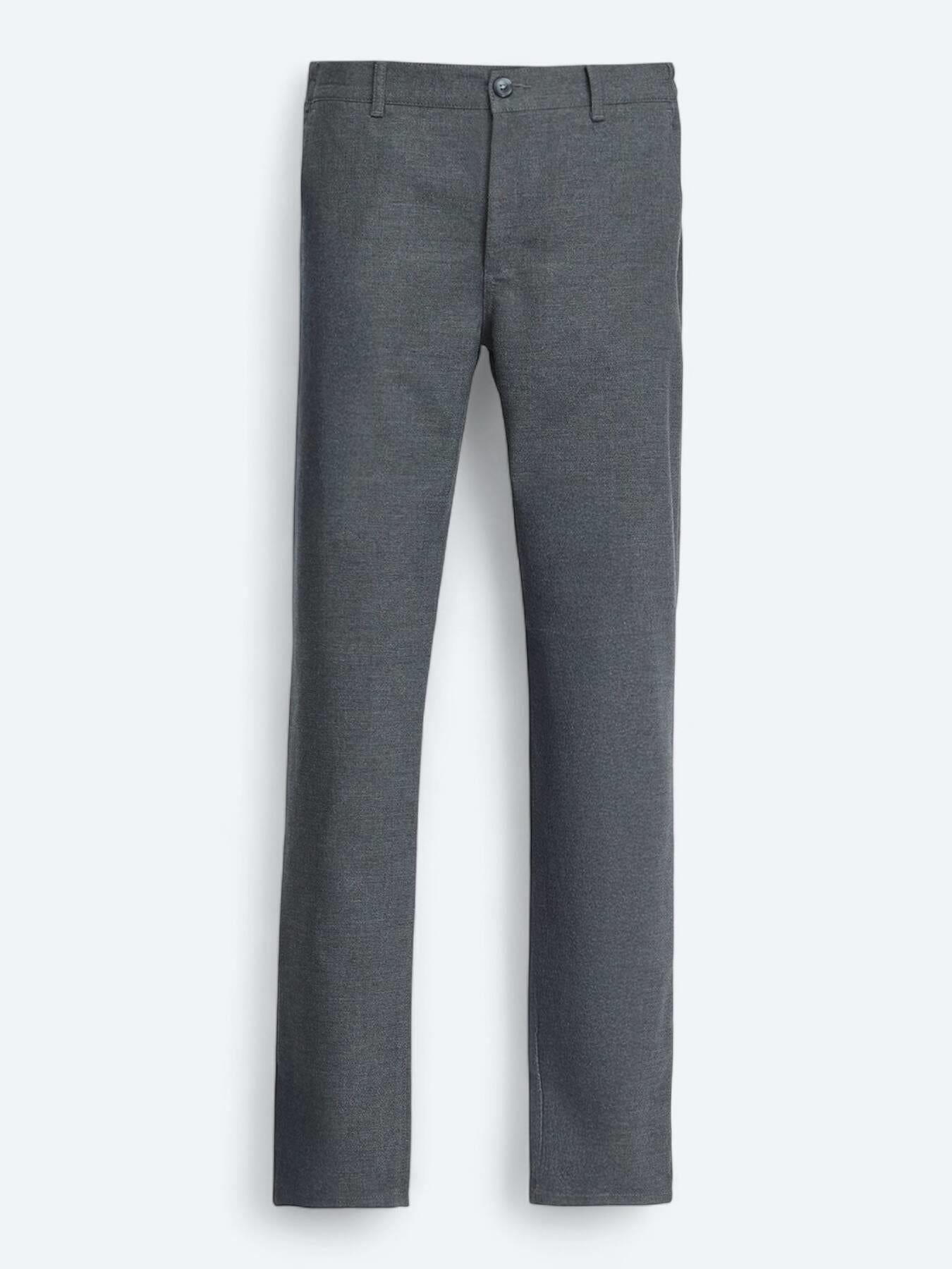 Gri Dokuma Jogging Fit Casual Pantolon