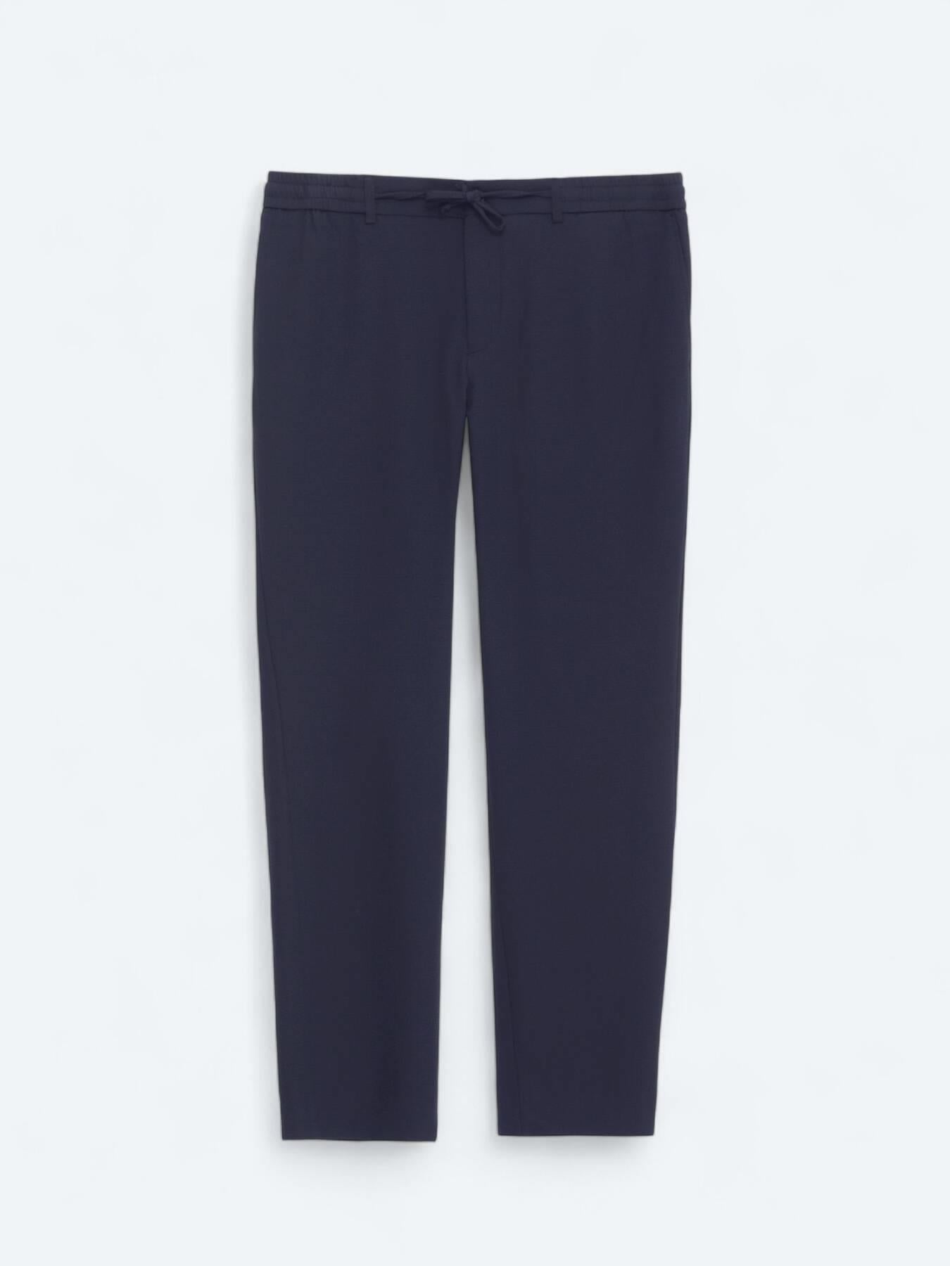 Lacivert Düz Dokuma Jogging Fit Casual Pantolon