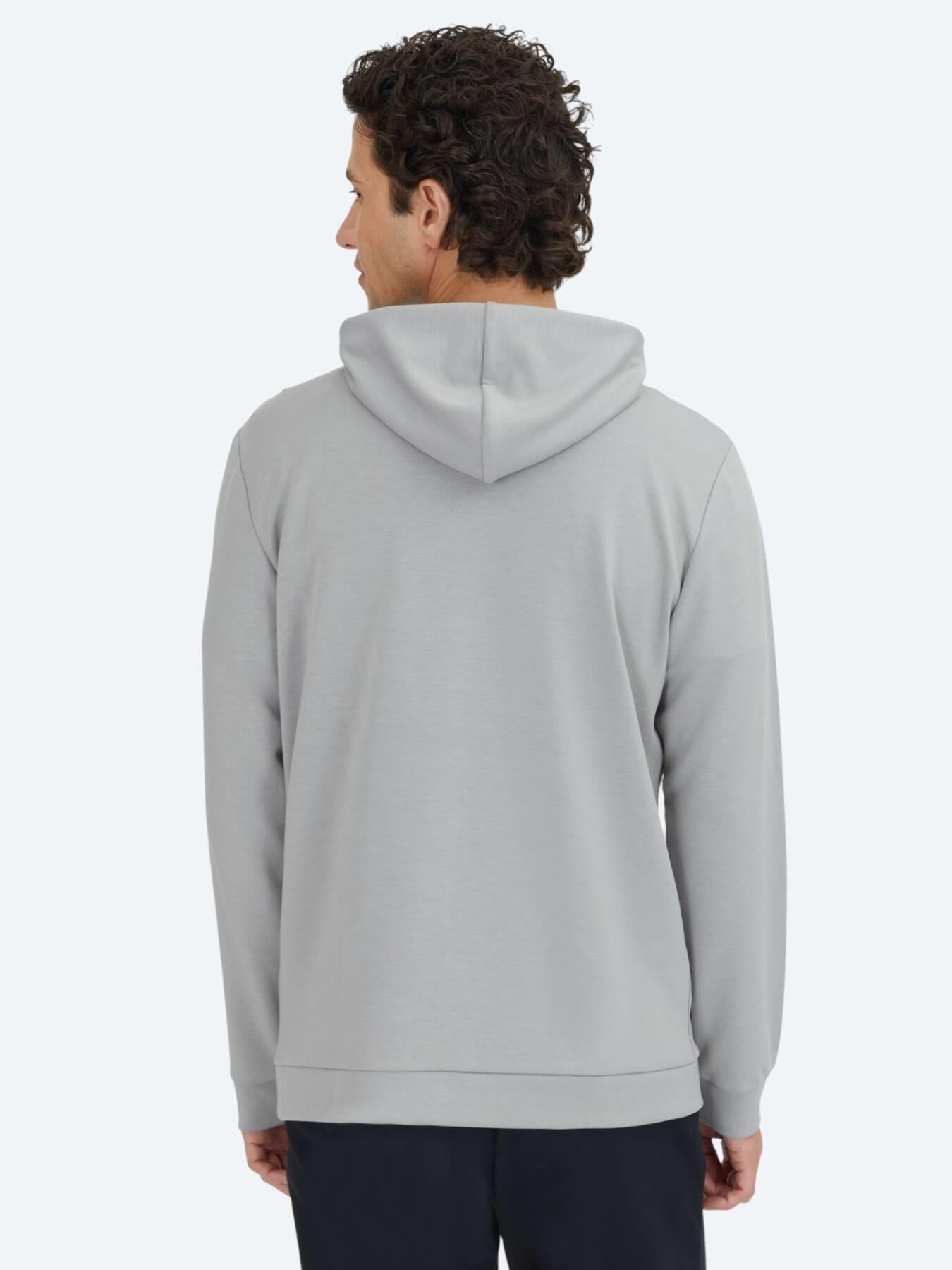 Gri Kapüşonlu Sweatshırt