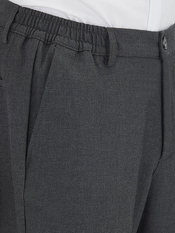 Antrasit Düz Dokuma Jogging Fit Casual Pantolon