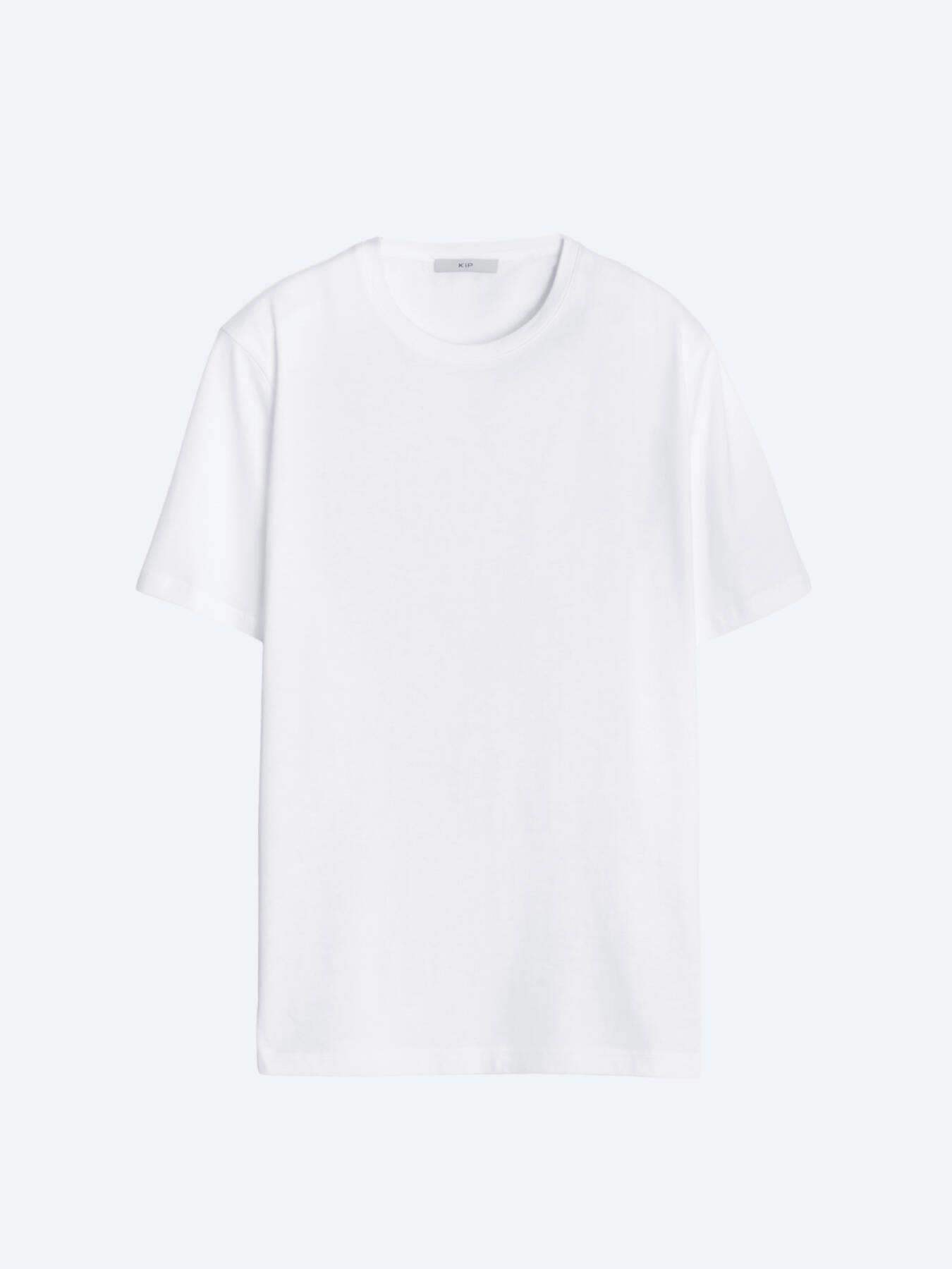 Unisex Beyaz Düz Bisiklet Yaka %100 Pamuk T-shirt
