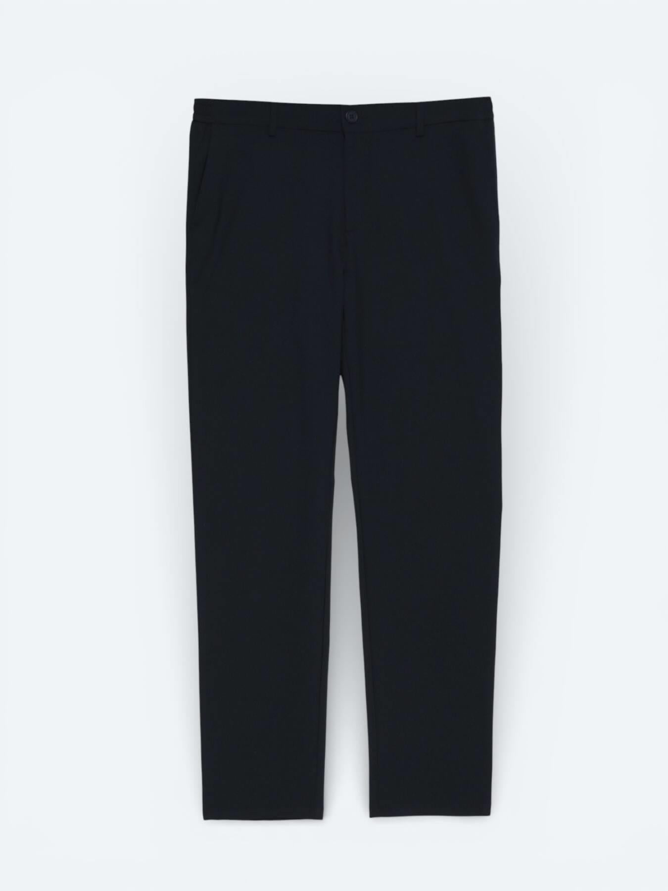 Lacivert Dokuma Jogging Fit Casual Pantolon