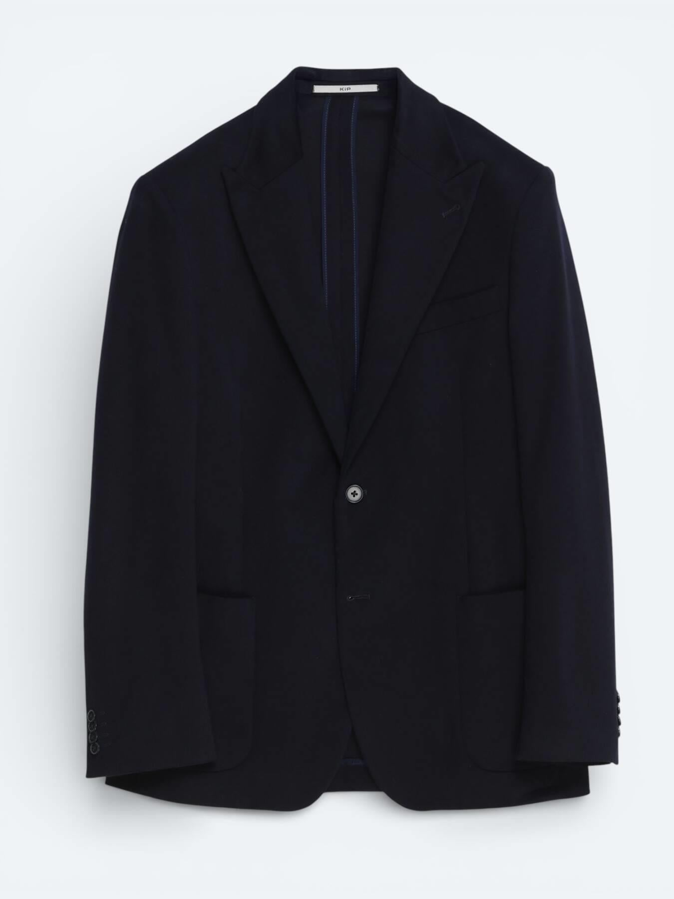 Lacivert Modern Fit Pamuk Karışımlı Ceket