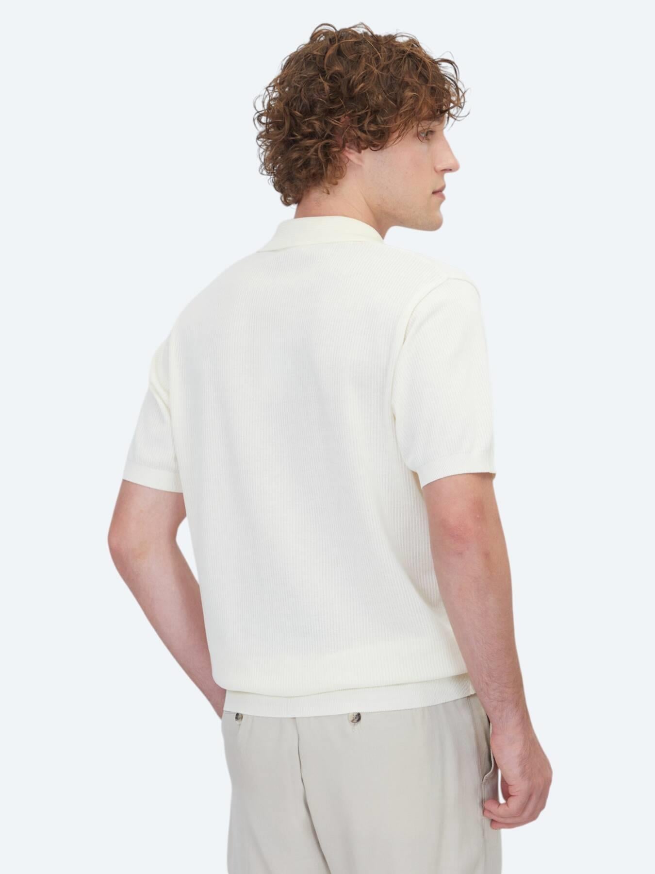 Bej Çizgili %100 Pamuk T-shirt