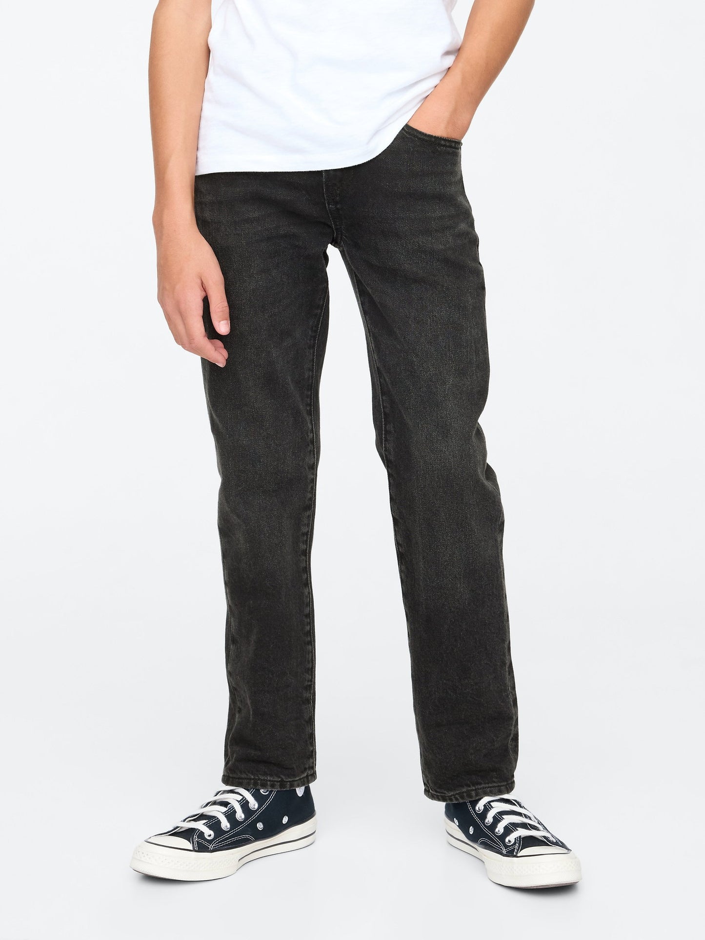 Siyah Original Straight Pull-on Jean Pantolon
