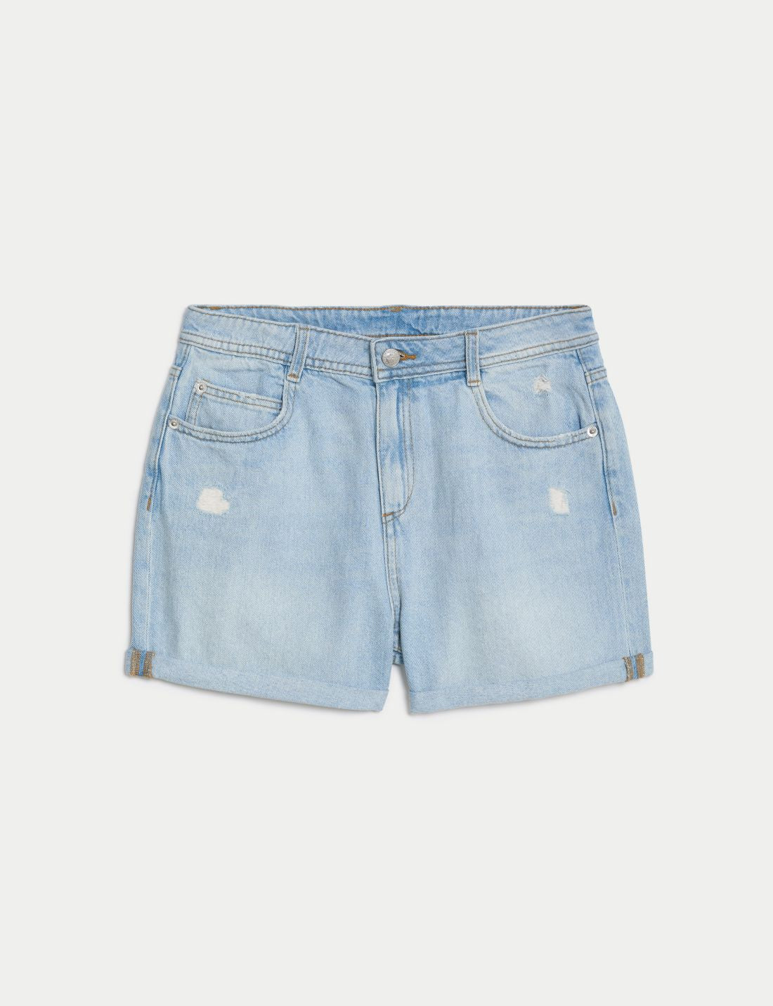 Saf Pamuklu Regular Fit Denim Şort (6-16 Yaş)
