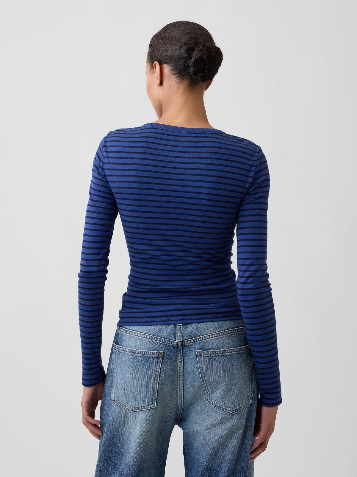 Kırmızı Modern Fitilli Bisiklet Yaka T-shirt