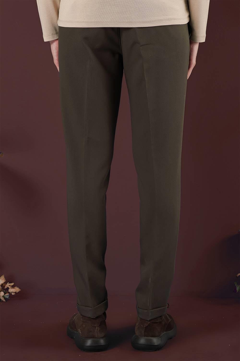 P 1130 Slim Fit Haki Spor Pantolon