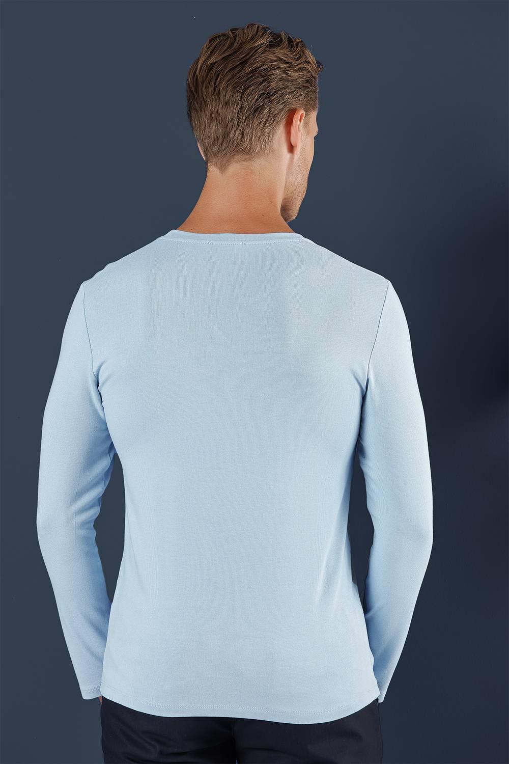Ts 870 Slim Fit Mavi Spor T-shirt