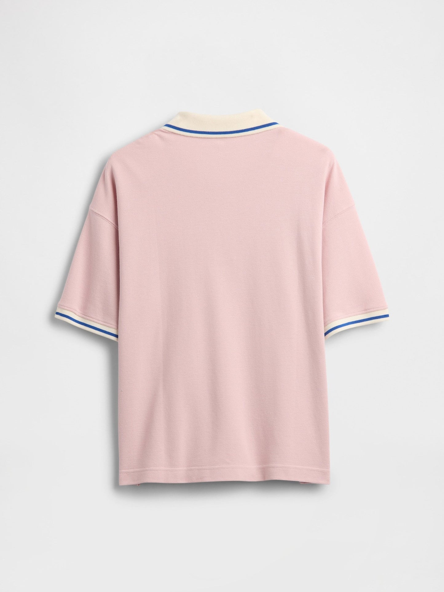 Pembe Oversized Gap Logo Pique Polo T-shirt
