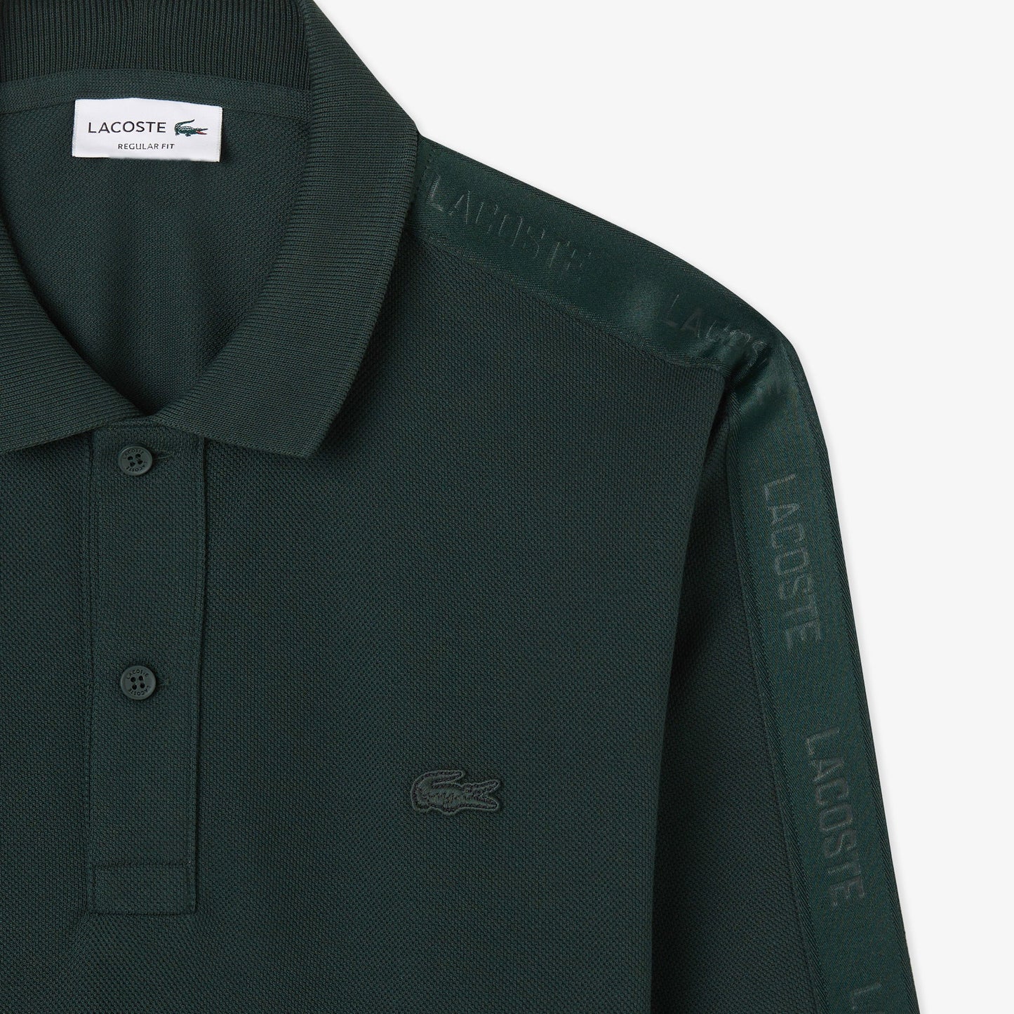 Lacoste Erkek Regular Fit Uzun Kollu Koyu Yeşil Polo