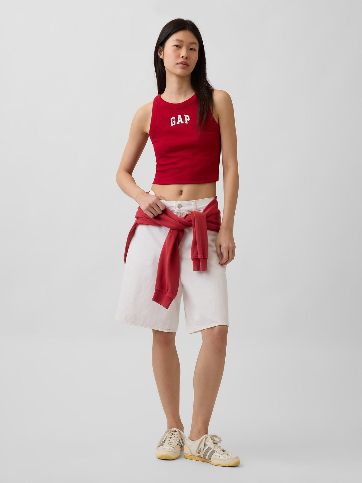 Kırmızı Gap Logo Crop Atlet