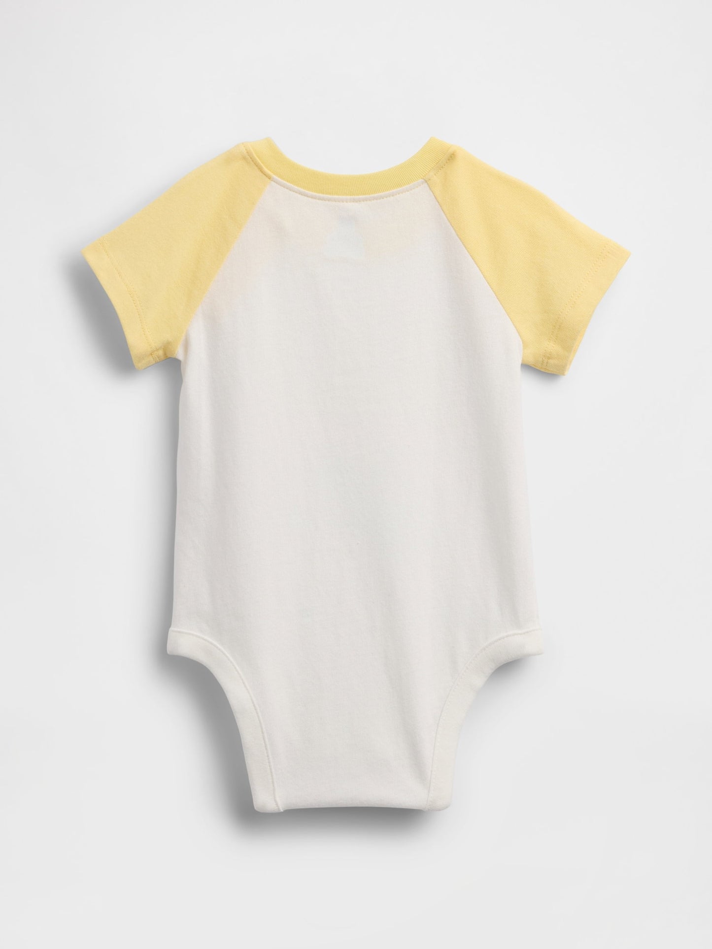 Açık Sarı Organik Pamuk Gap Logo Bodysuit