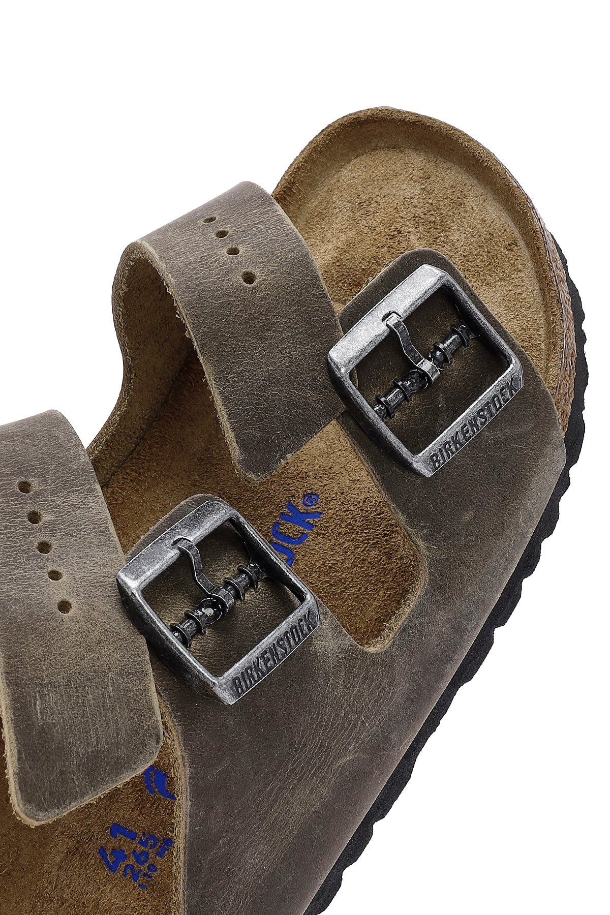Birkenstock Erkek Haki Arizona Çift Tokalı Nubuk Deri Terlik