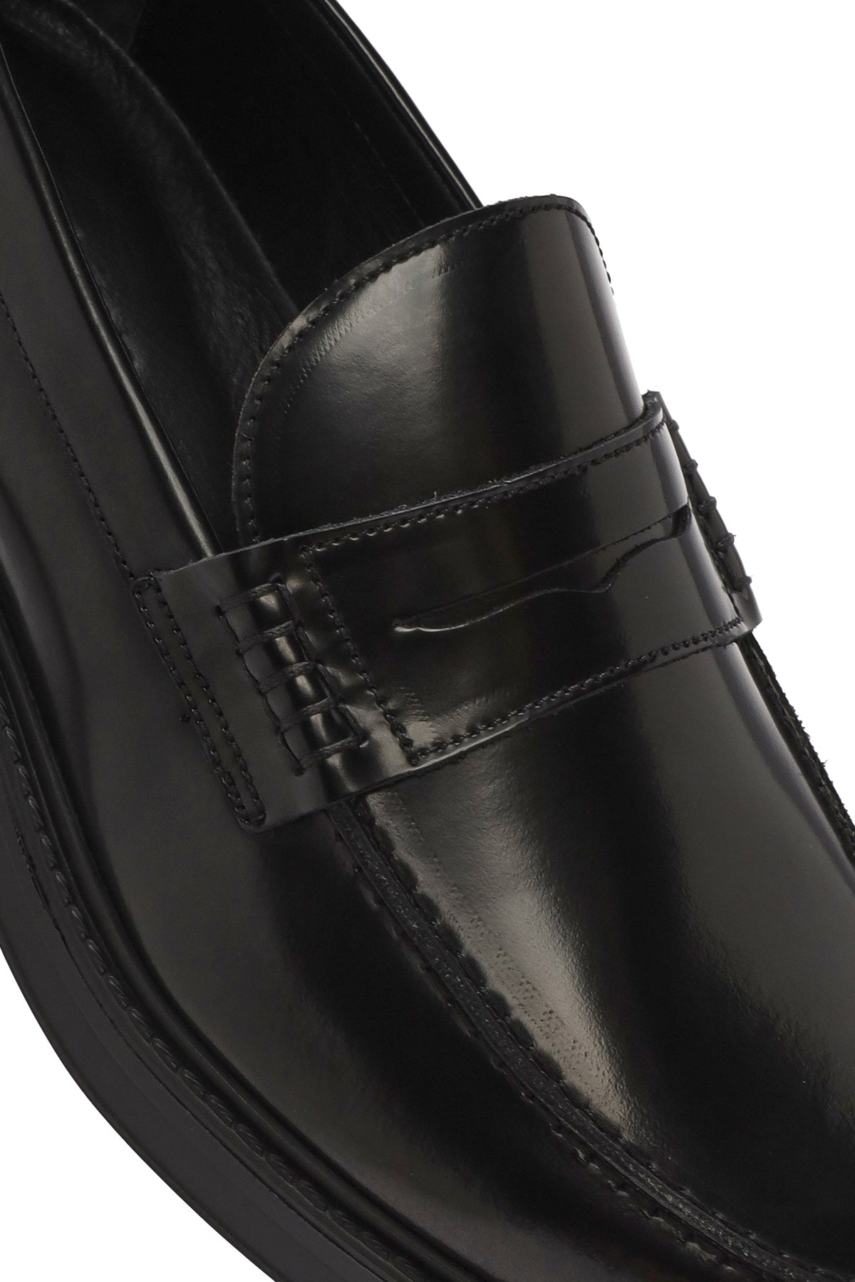 Erkek Siyah Deri Klasik Loafer