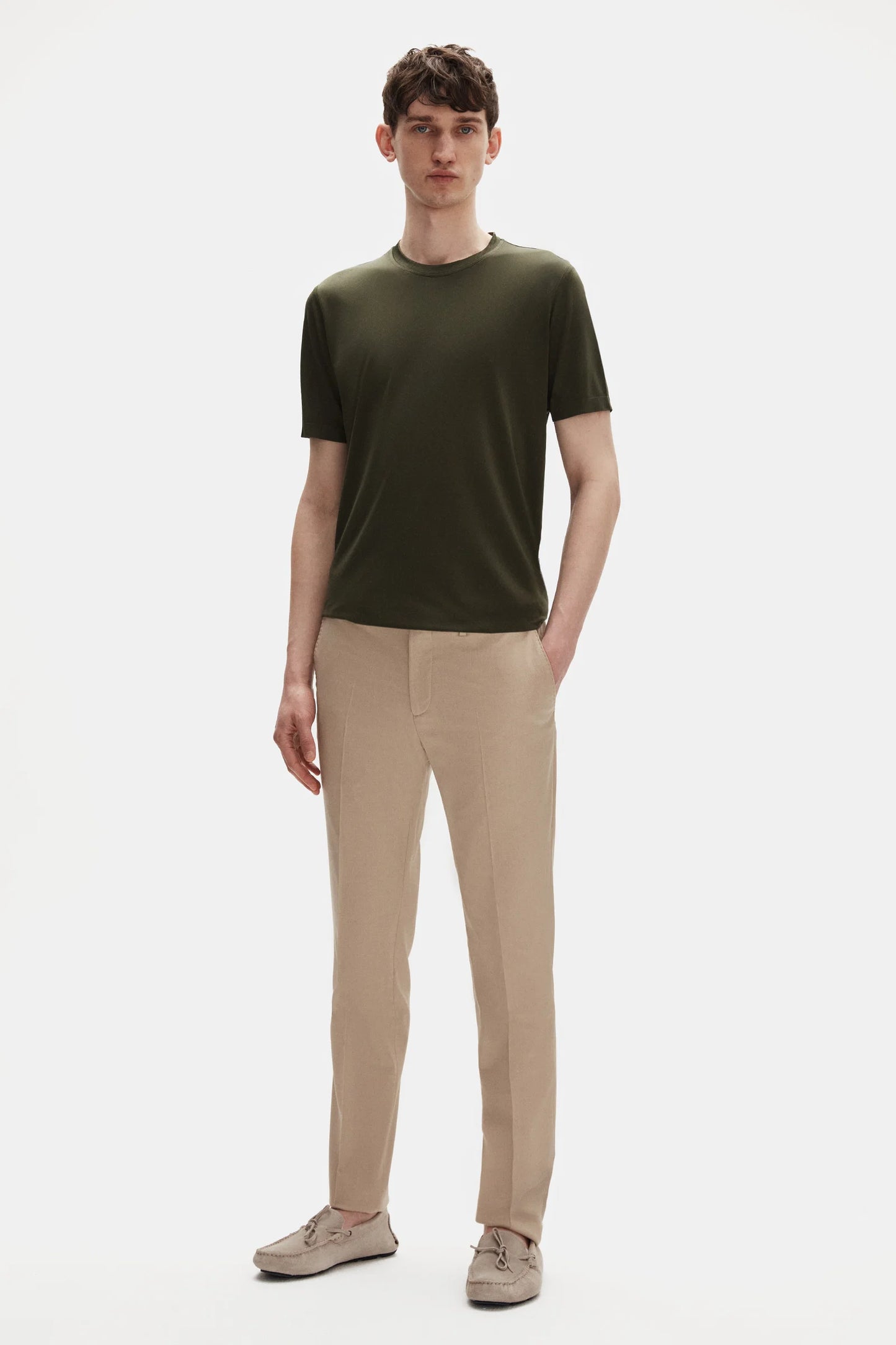 Tween Slim Fit Haki T-shirt