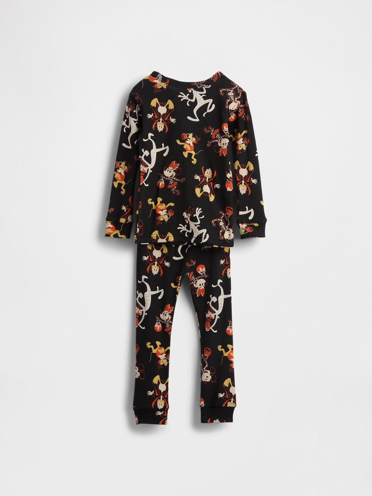 Siyah Gap × Disney Organik Brushed Pamuk Halloween Pijama Takımı