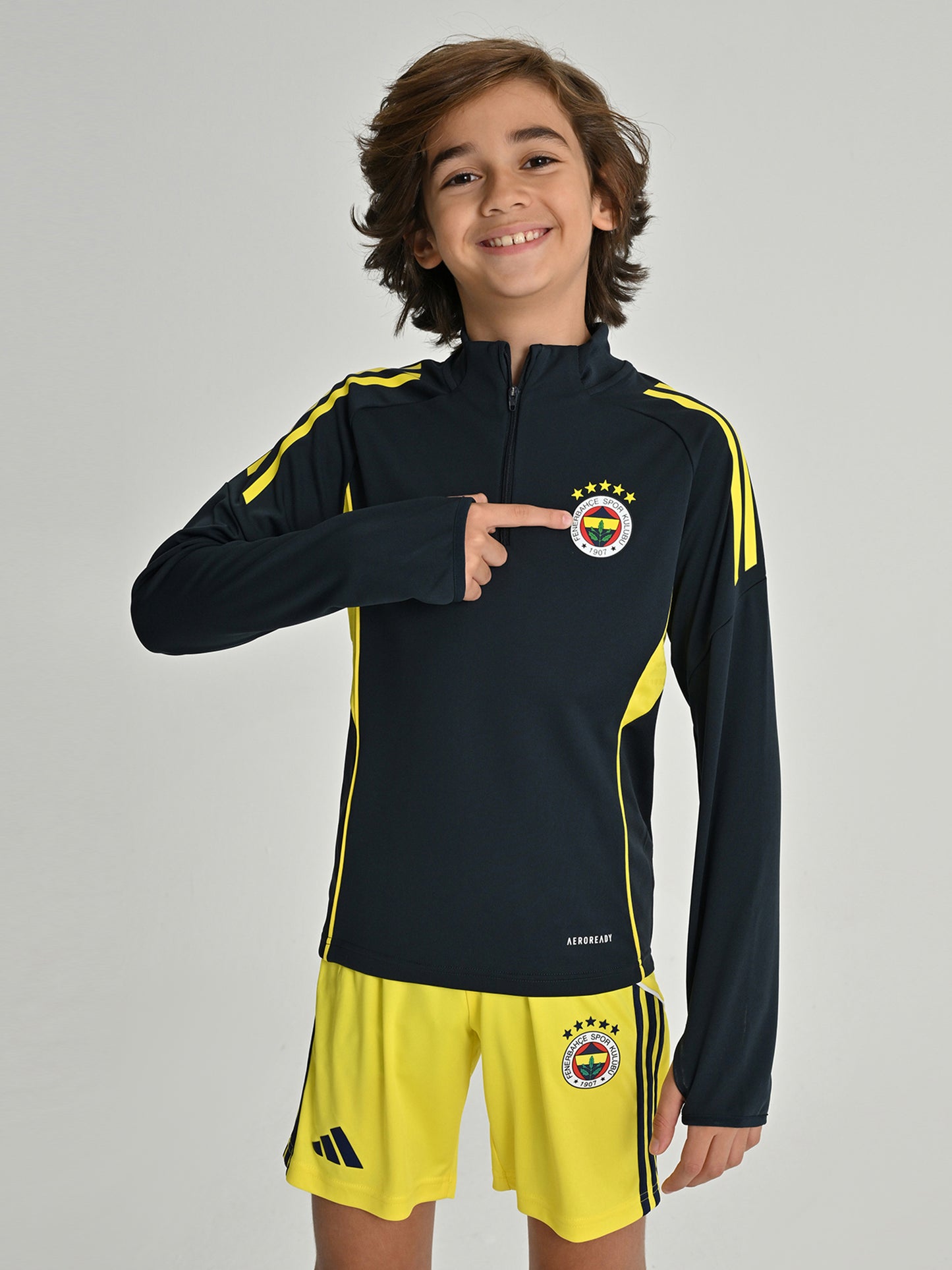 Fenerbahçe 2025/26 A Takım Lacivert Jr Yarım Fermuarlı Sweatshirt