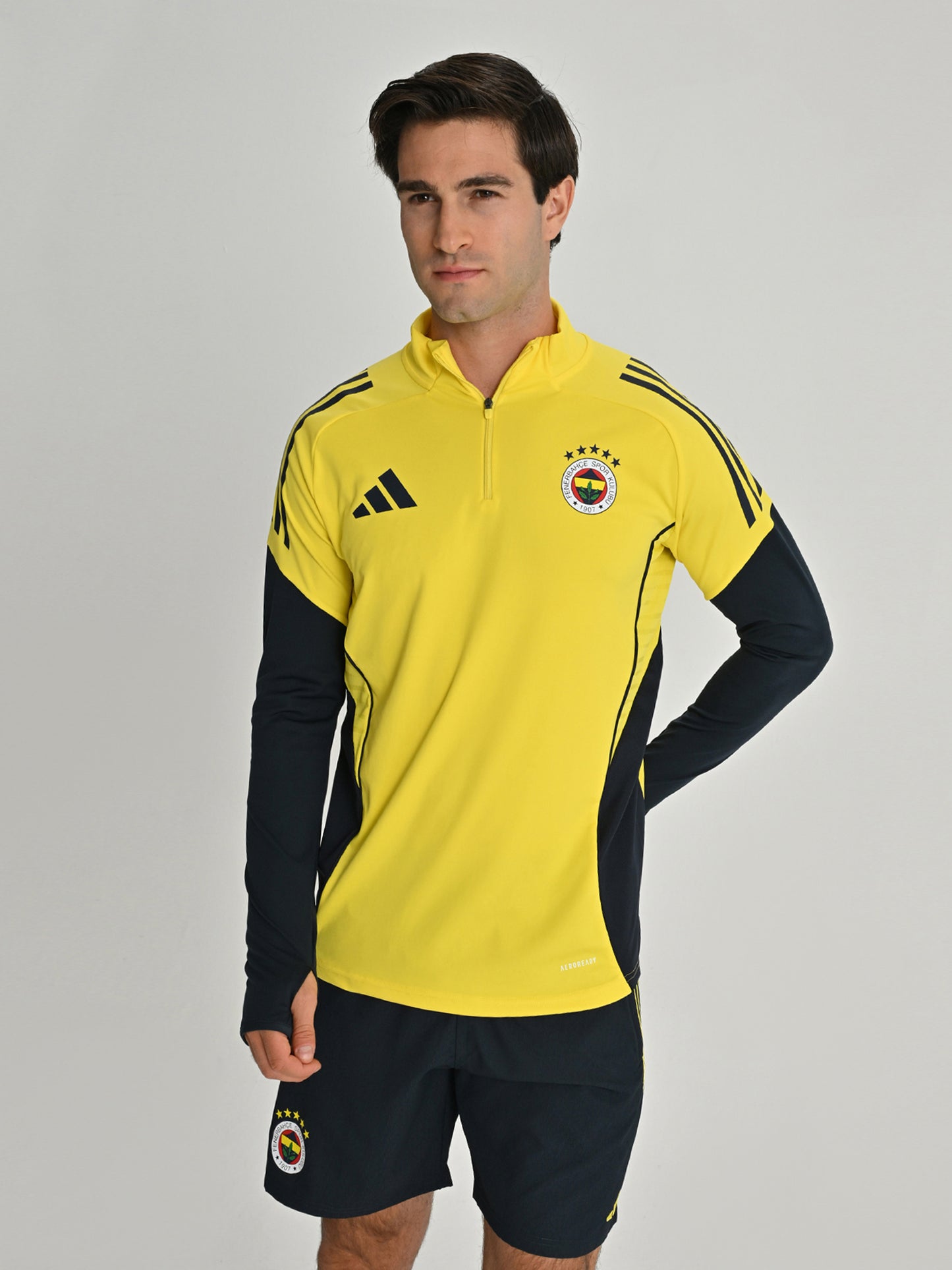 Fenerbahçe 2025/26 A Takım Sarı Yarım Fermuarlı Sweatshirt