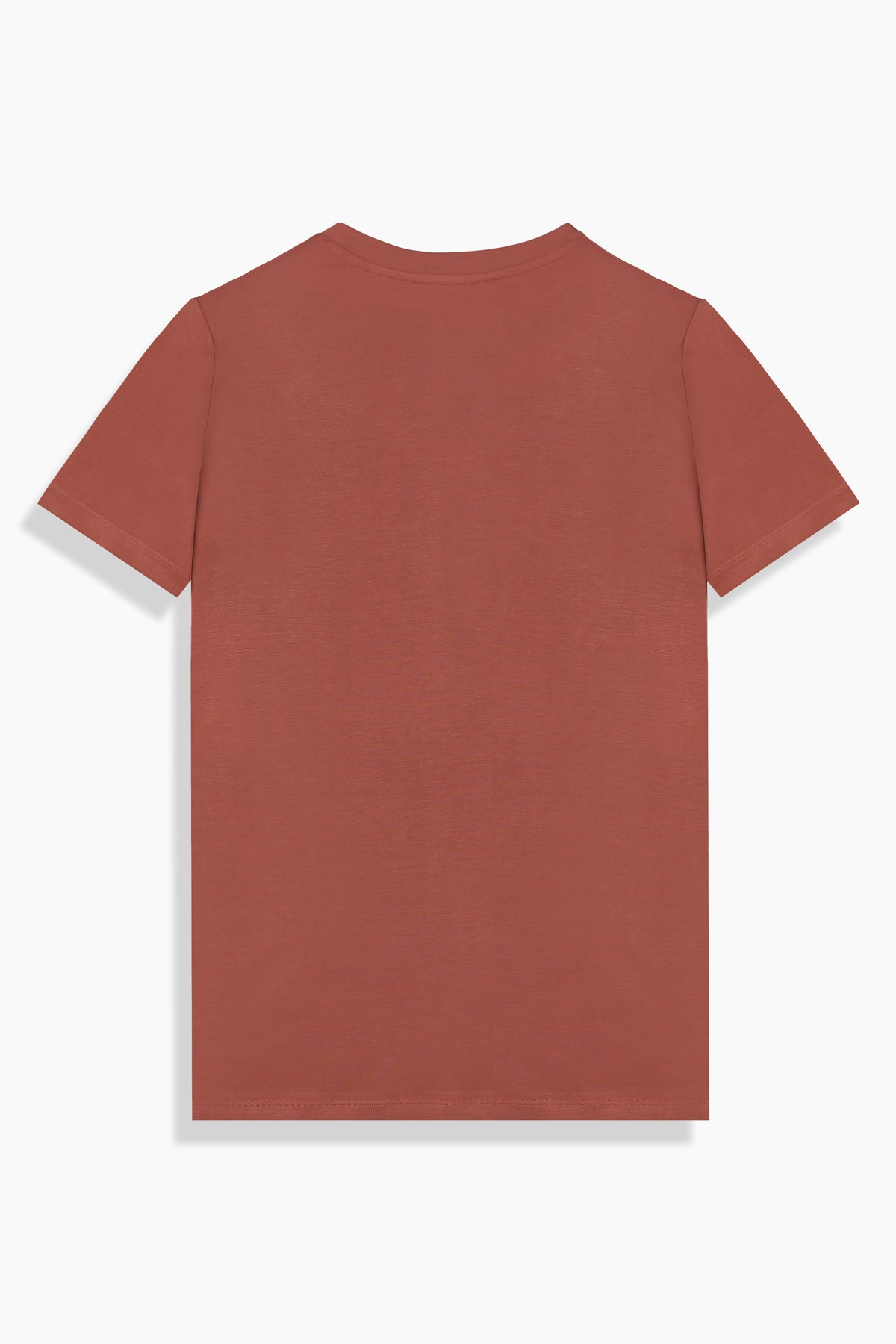 O Yaka Casual Kiremit Tişört