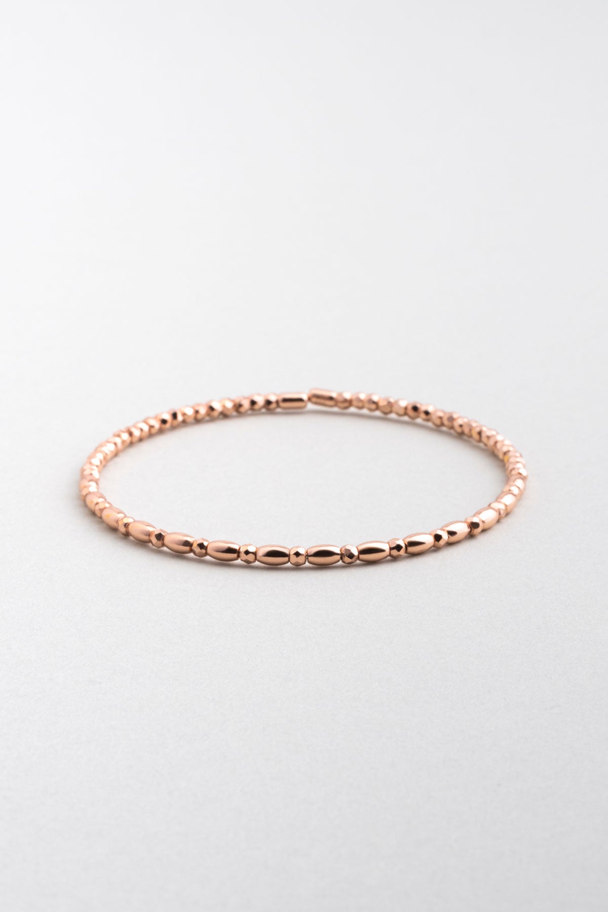 Minimal 18 Ayar Rose Altın Kaplama Gümüş Kelepçe Bileklik 5160834599