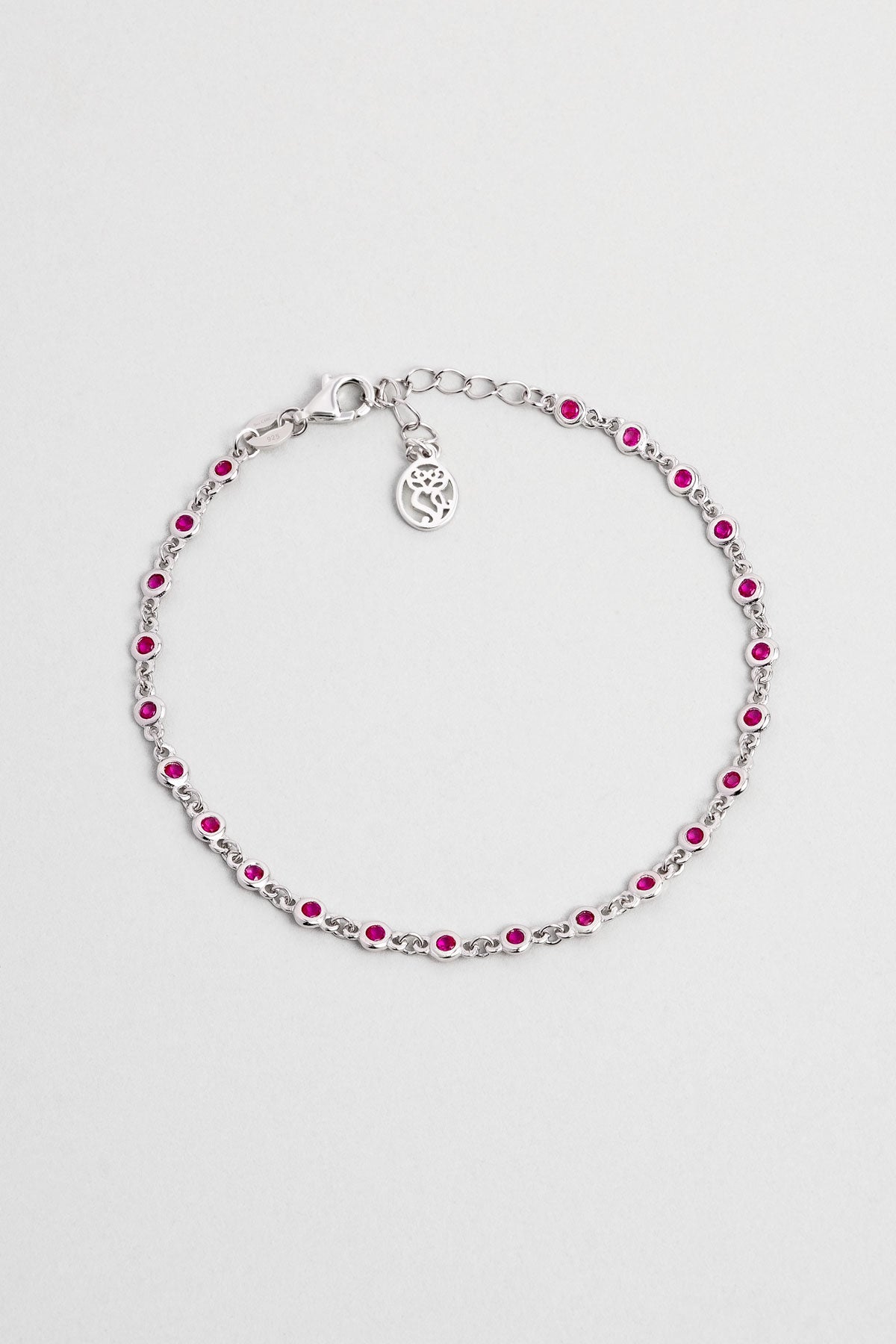 Lavinya 18 Ayar Beyaz Altın Kaplama 19 Cm Gümüş Bileklik 5172690399