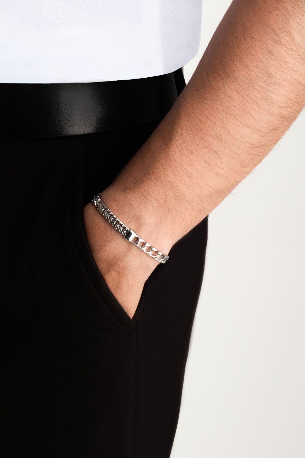 Italyan 23 Cm Gümüş Erkek Zincir Bileklik 5174269999