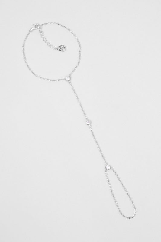 Minimalist 18 Ayar Beyaz Altın Kaplama 24 Cm Gümüş Şahmeran 5178200199