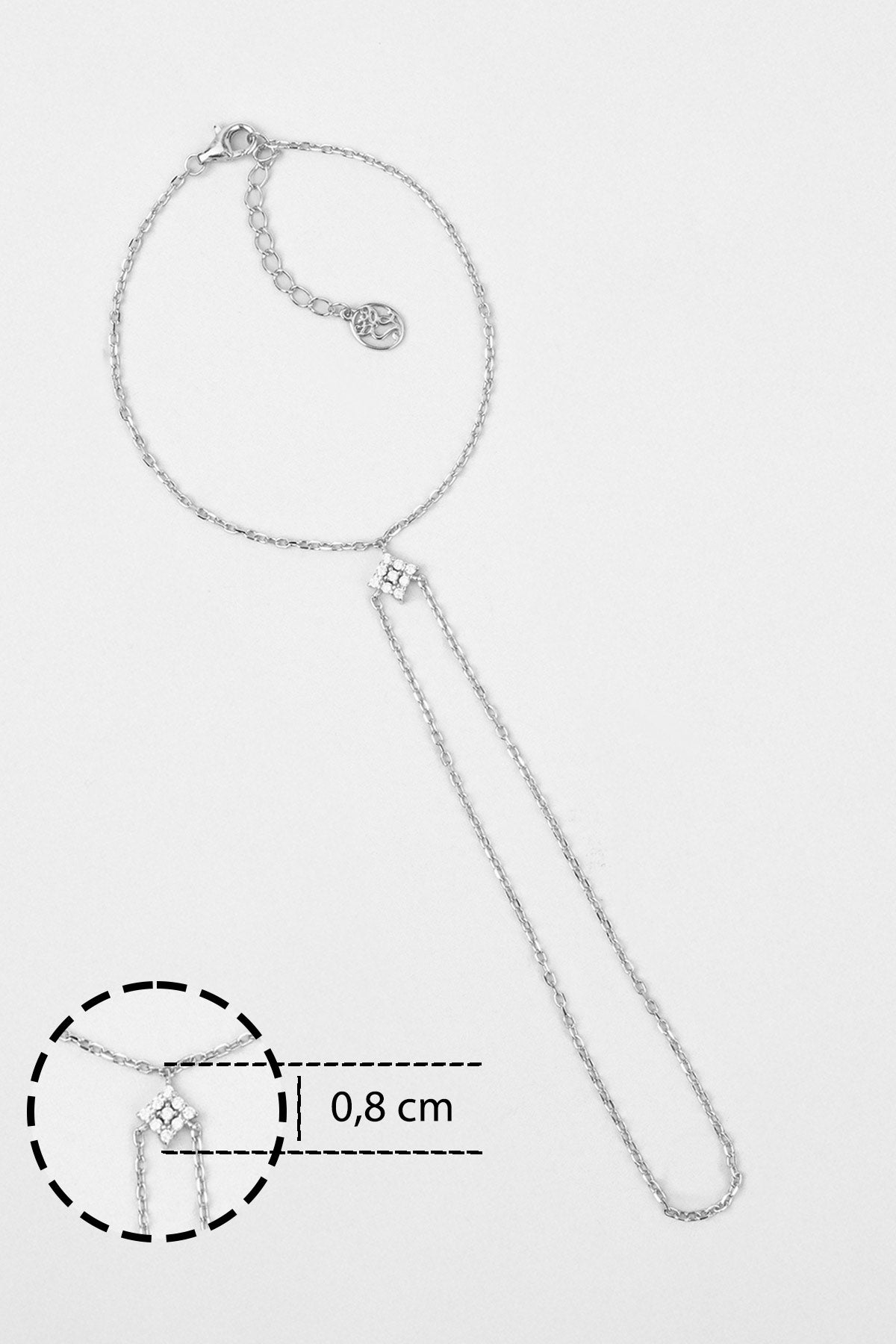 Niirvana 18 Ayar Beyaz Altın Kaplama 20 Cm Gümüş Şahmeran 5178220199