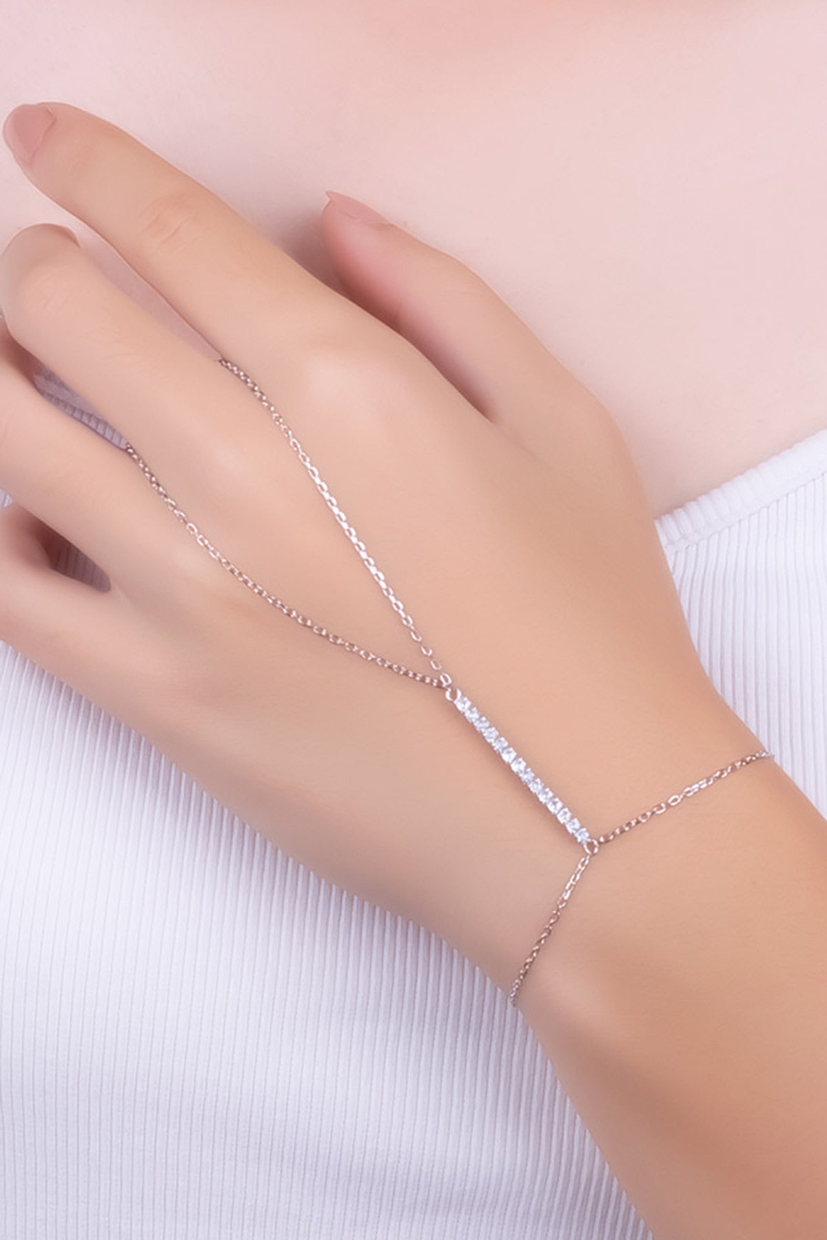 Phoebe 18 Ayar Beyaz Altın Kaplama 23 Cm Gümüş Şahmeran 5178240199
