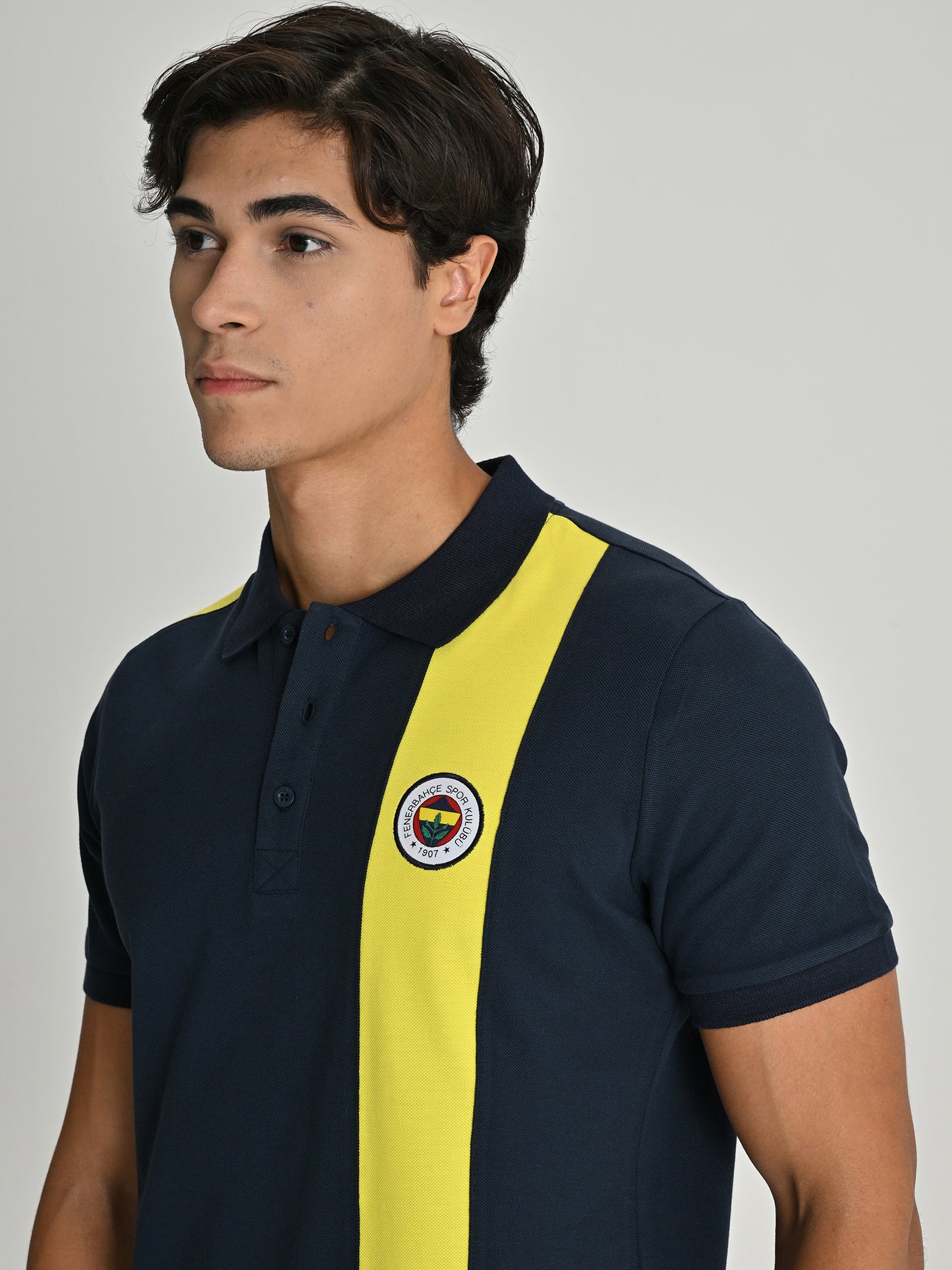 Fenerbahçe 25/26 Lacivert Tribün Erkek Basic Polo Tshirt
