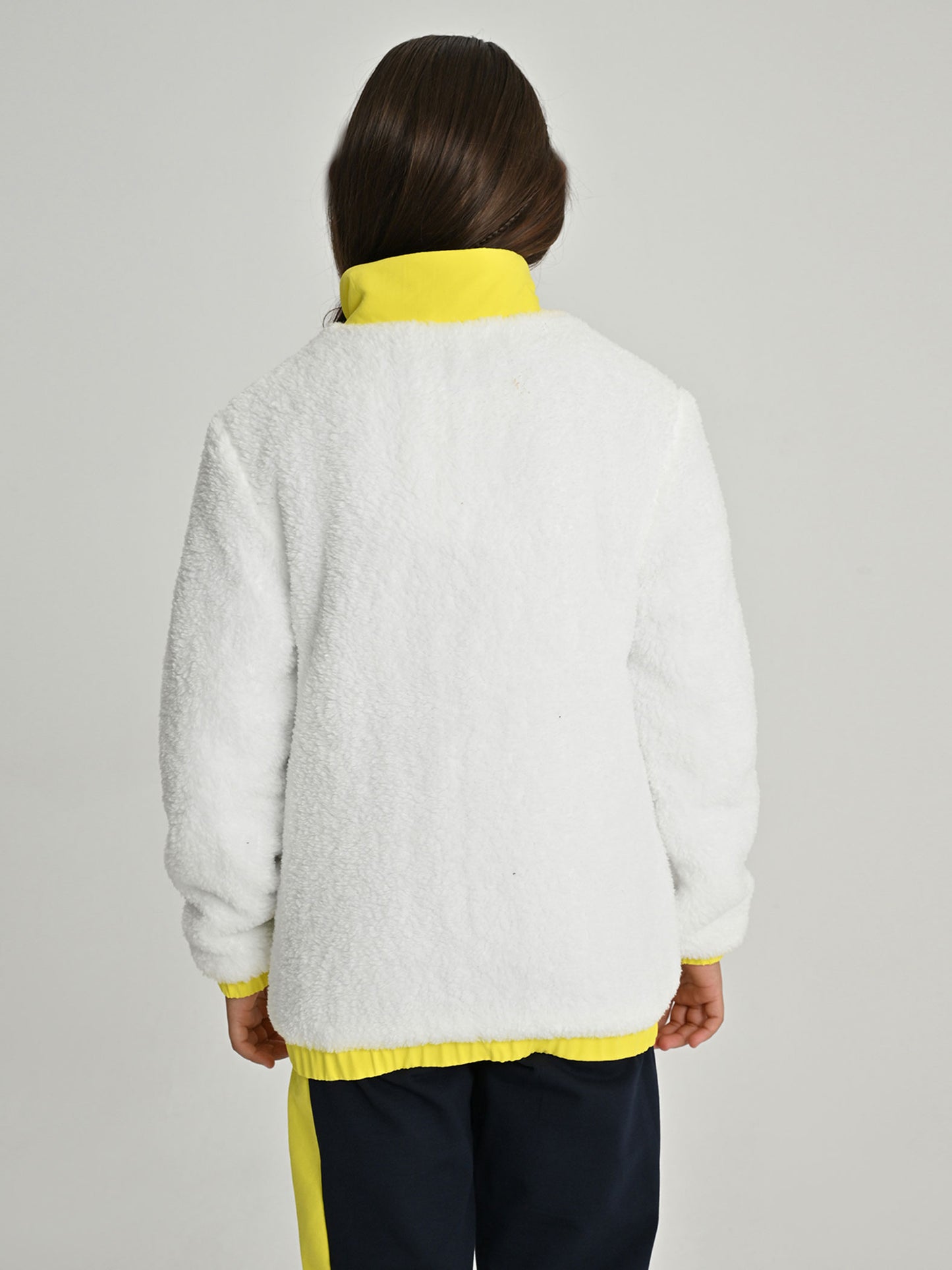 Fenerbahçe Tribün Cep Detaylı Peluş Çocuk Sweatshirt