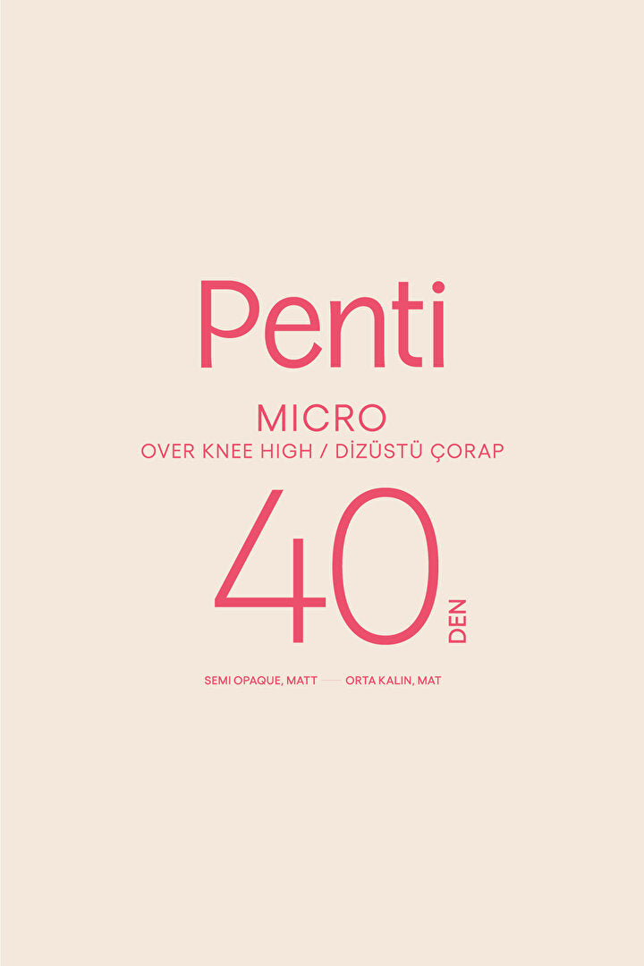 Micro 40 Siyah Çorap