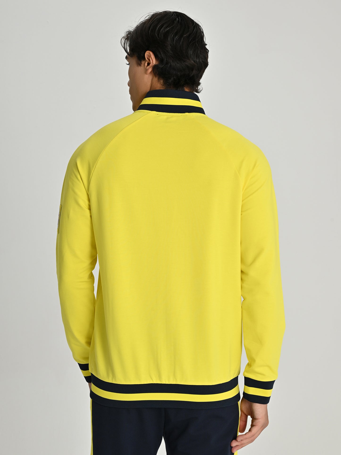 Fenerbahçe Sarı Tribün Arma Detay Erkek Sweatshirt