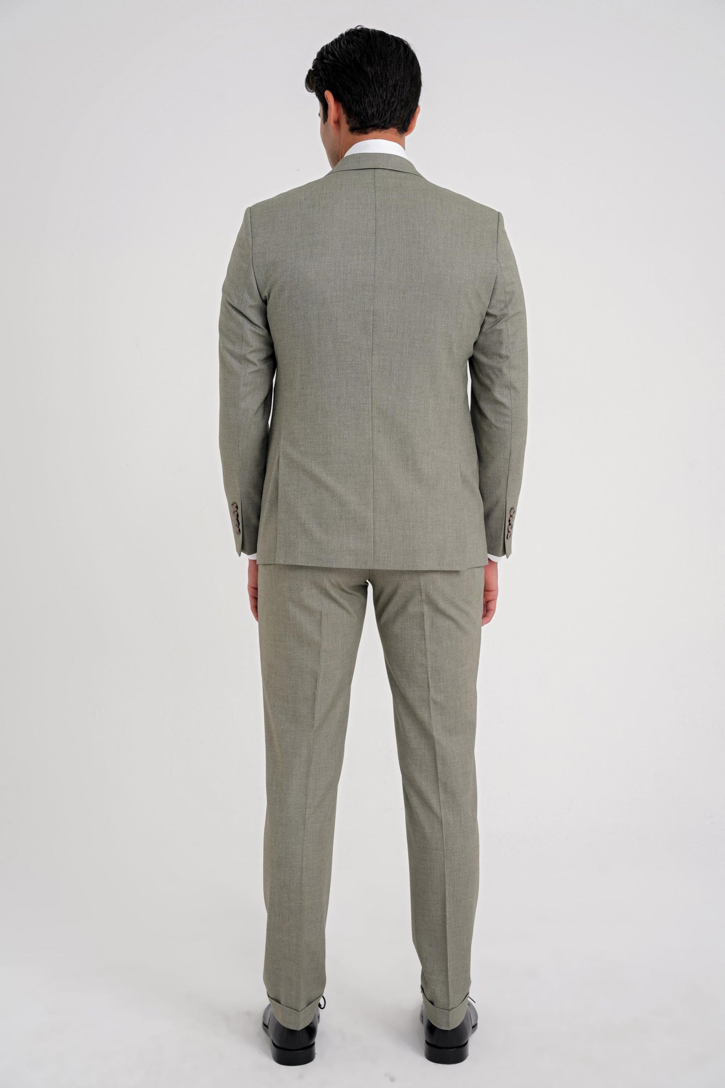 Slim Fit Çift Yırtmaç Esnek Yün Nefti Takım Elbise Tk 918