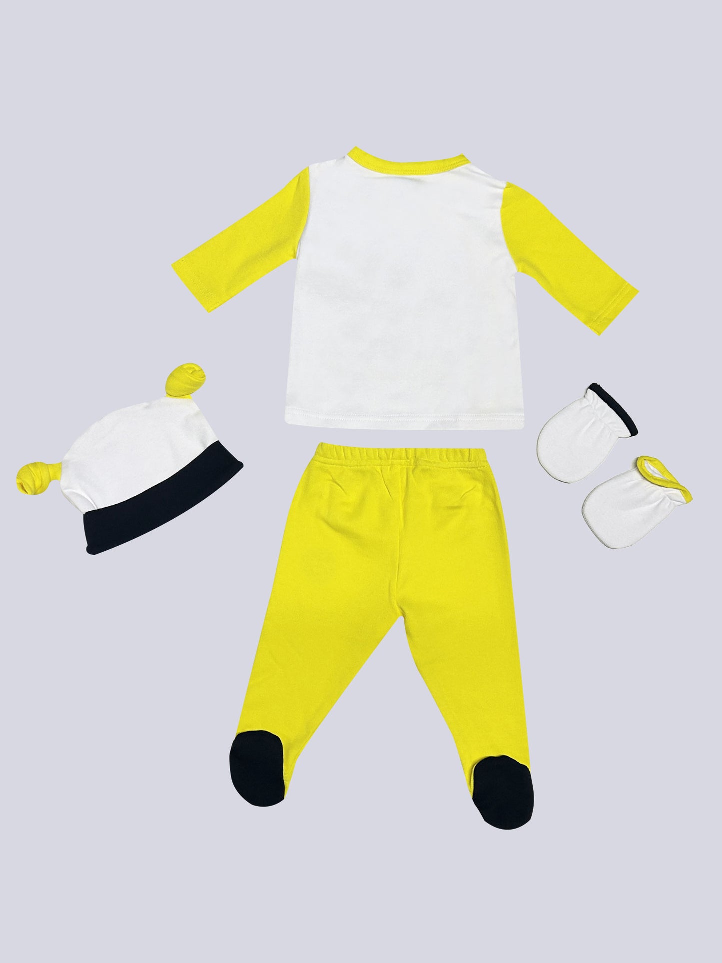 Fenerbahçe Sarı Beyaz Yüzde 100 Fenerbahçe Bebek Hastane Çıkışı