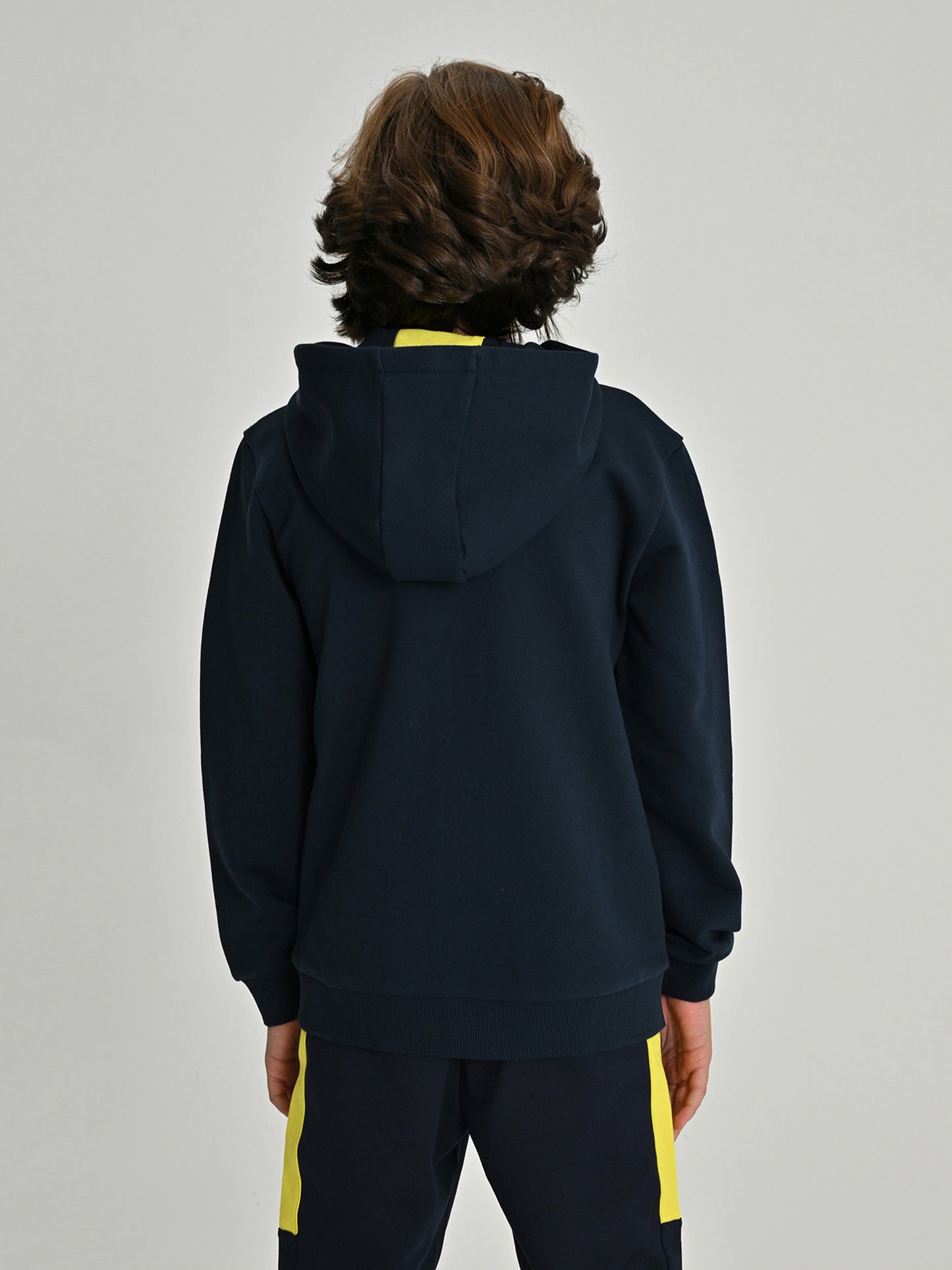 Fenerbahçe Lacivert Tribün All Over Baskı Çocuk Sweatshirt