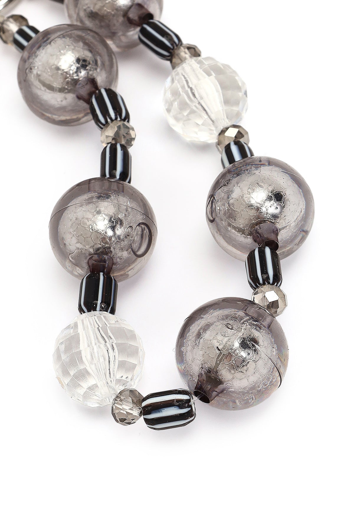 Kadın Gümüş Boncuklu Metal Charm