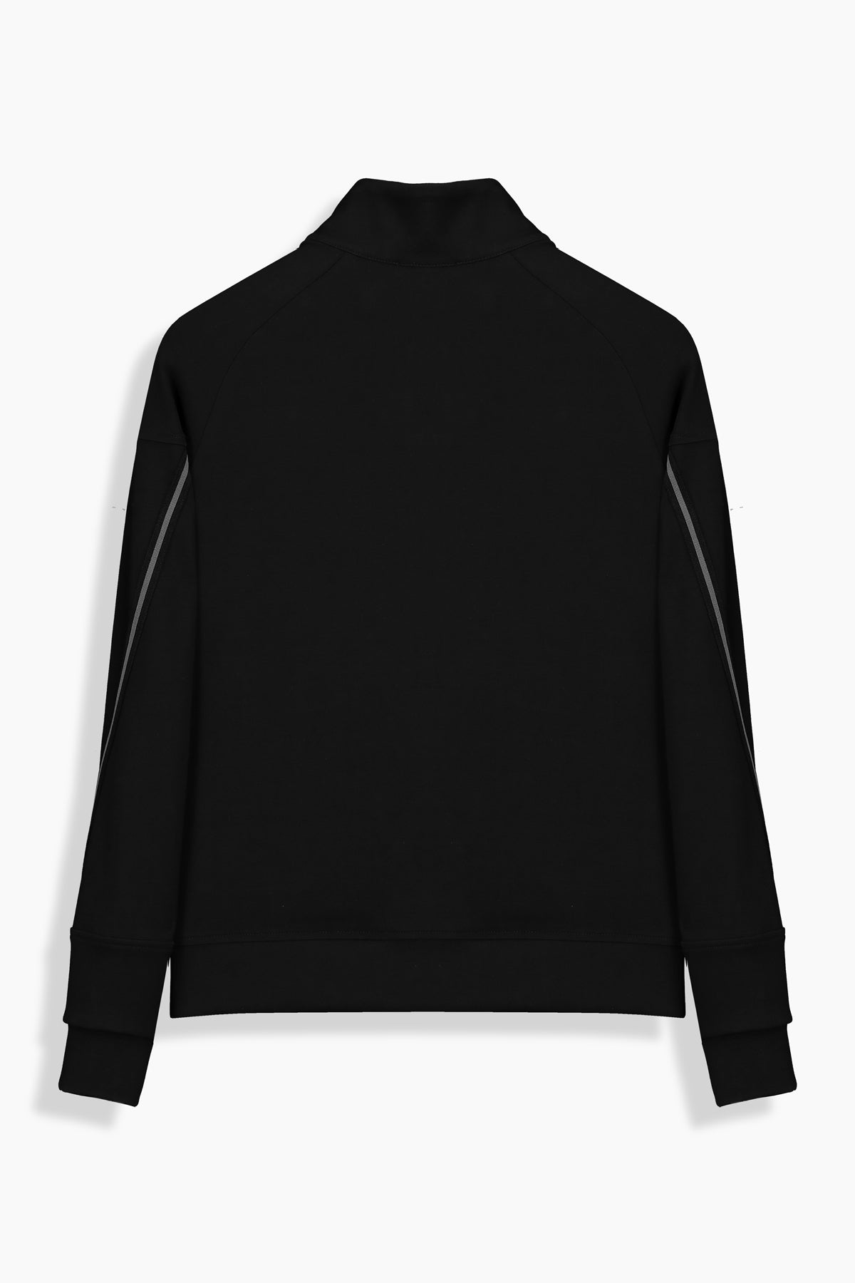Fermuarlı Siyah Sweatshirt