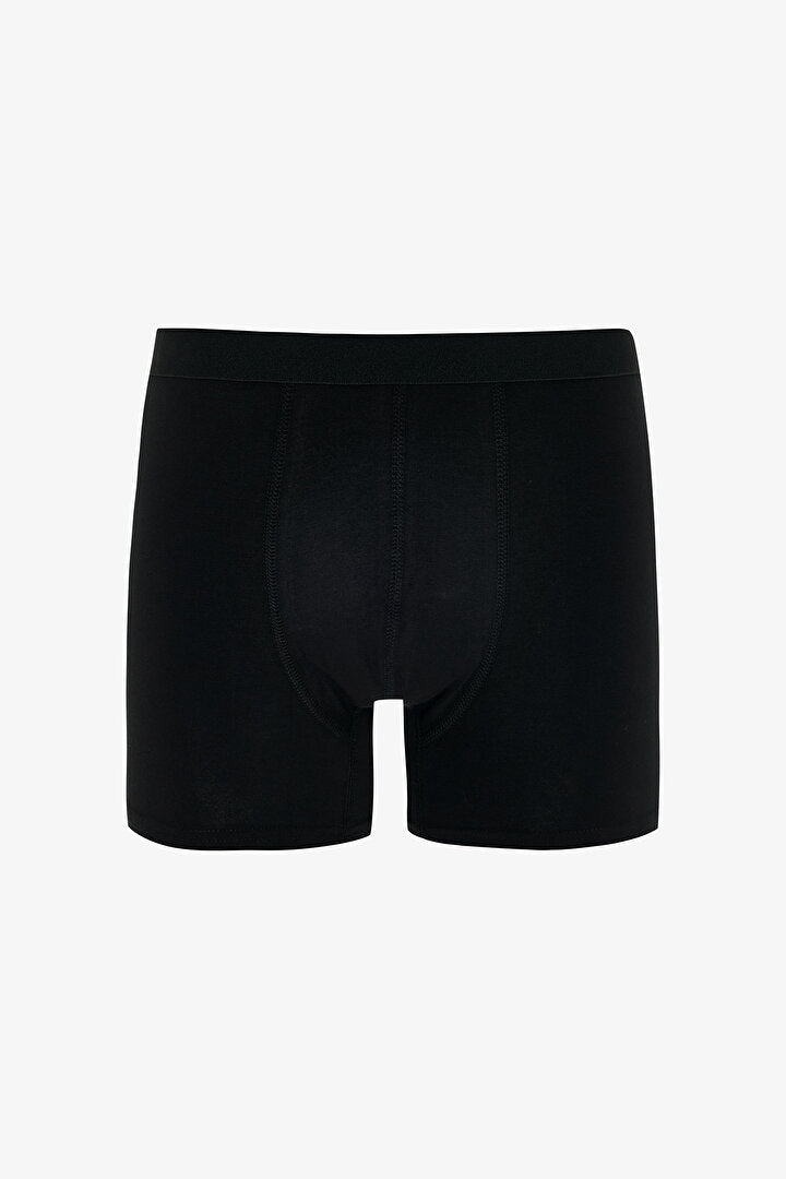 Erkek Pamuklu Basic Black 3'lü Boxer