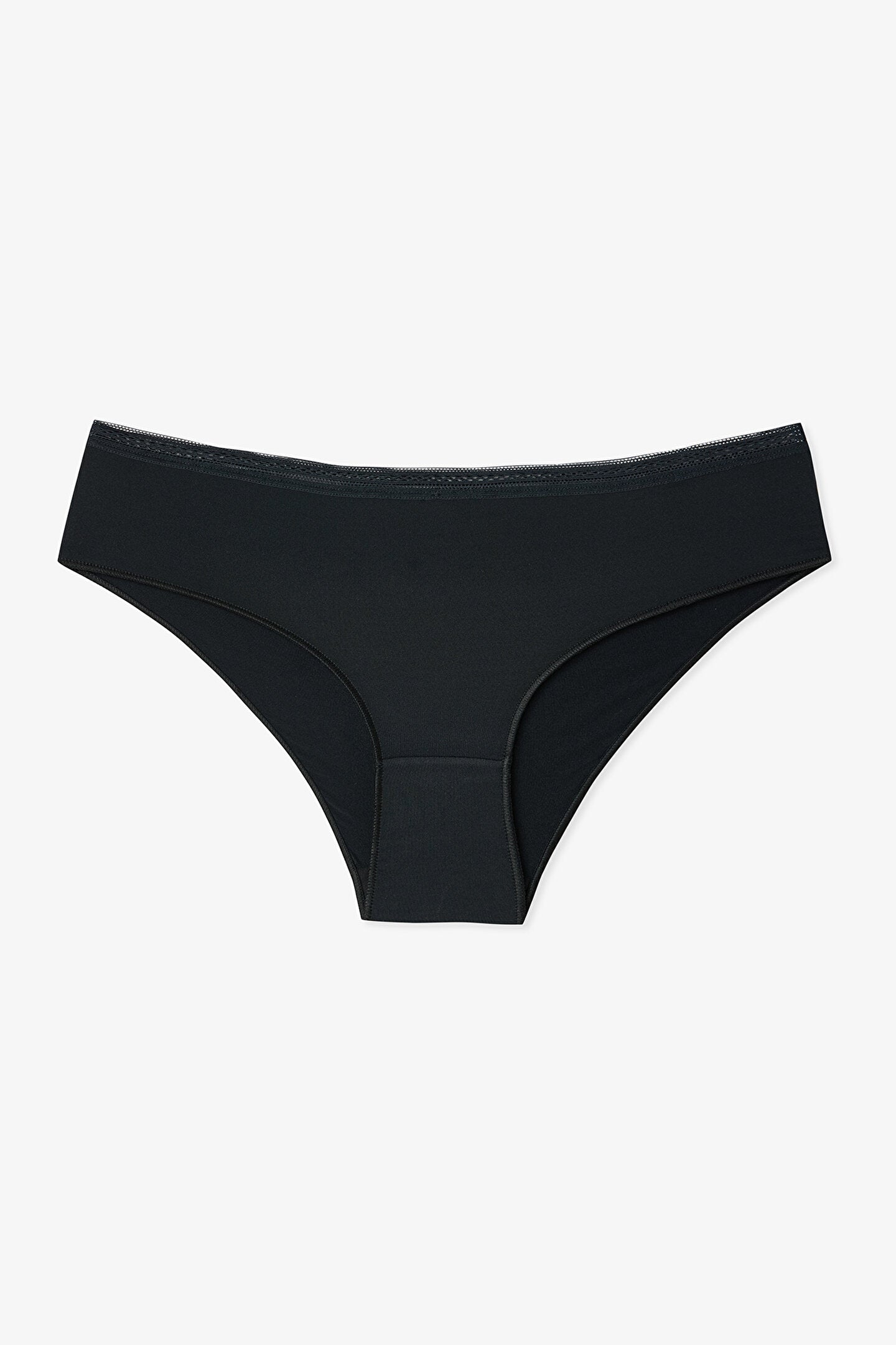 Siyah Easy Trim Normal Bel Hipster Külot