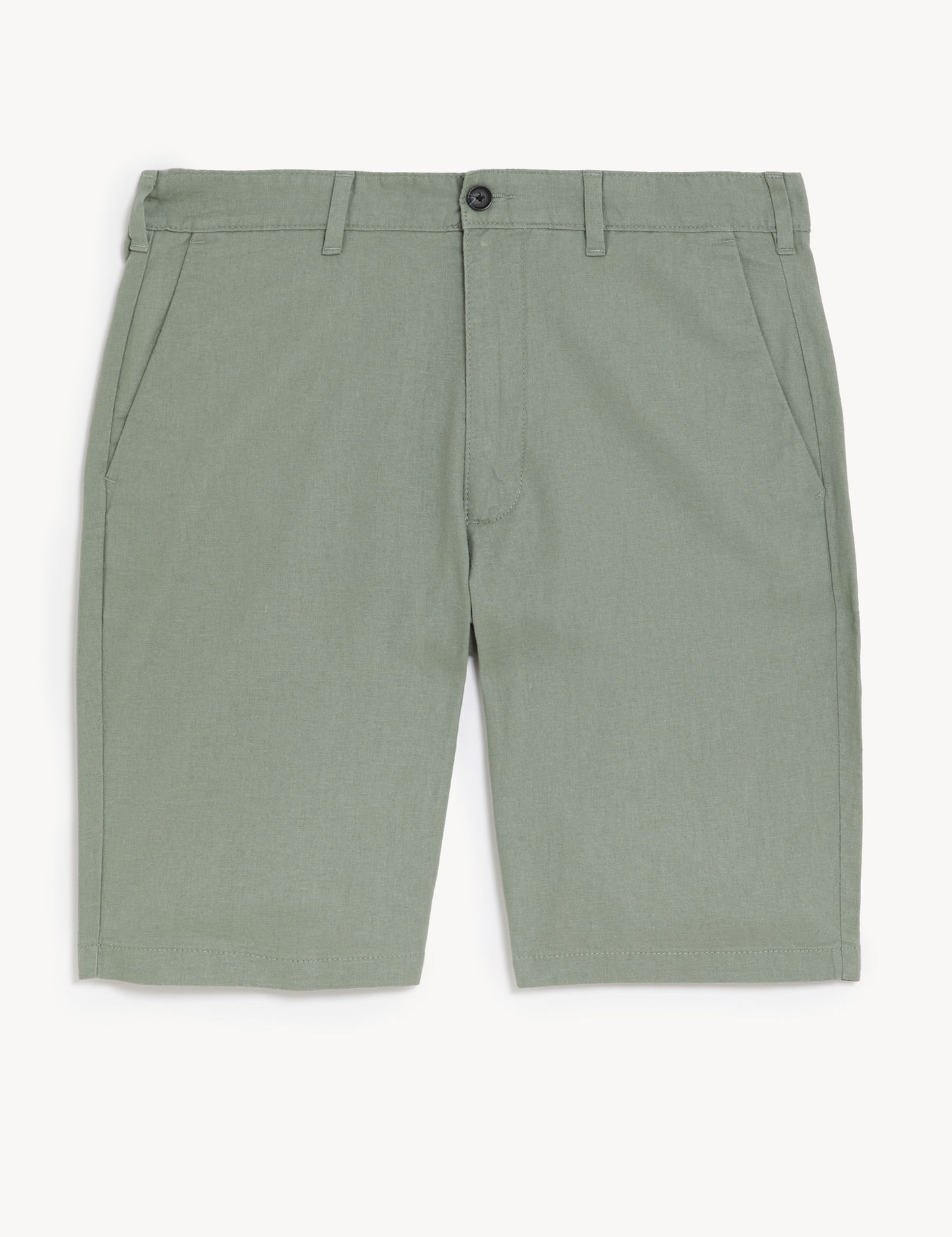 Regular Fit Keten Şort