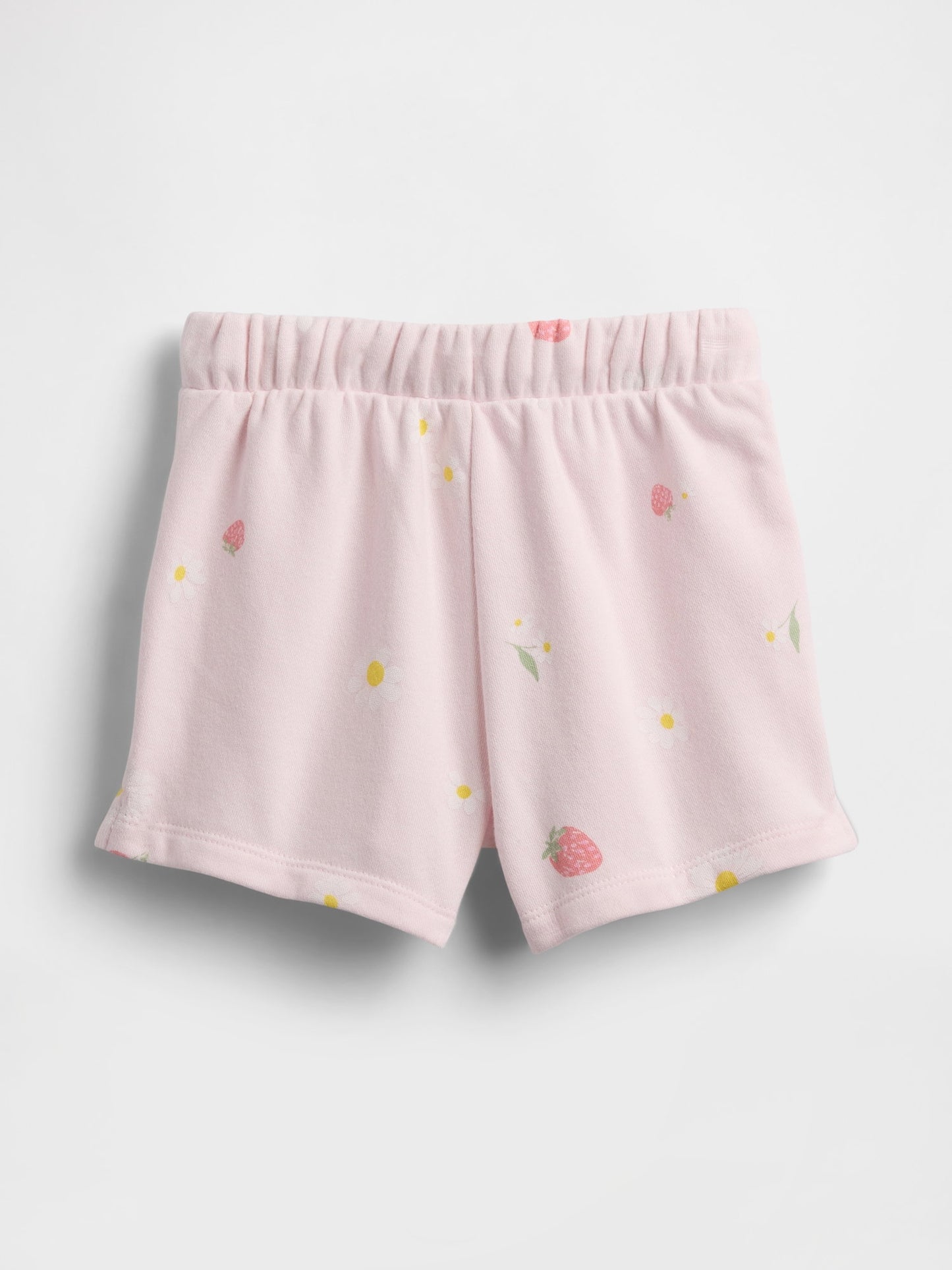 Açık Pembe Logo Pull-on Fransız Havlu Kumaş Şort