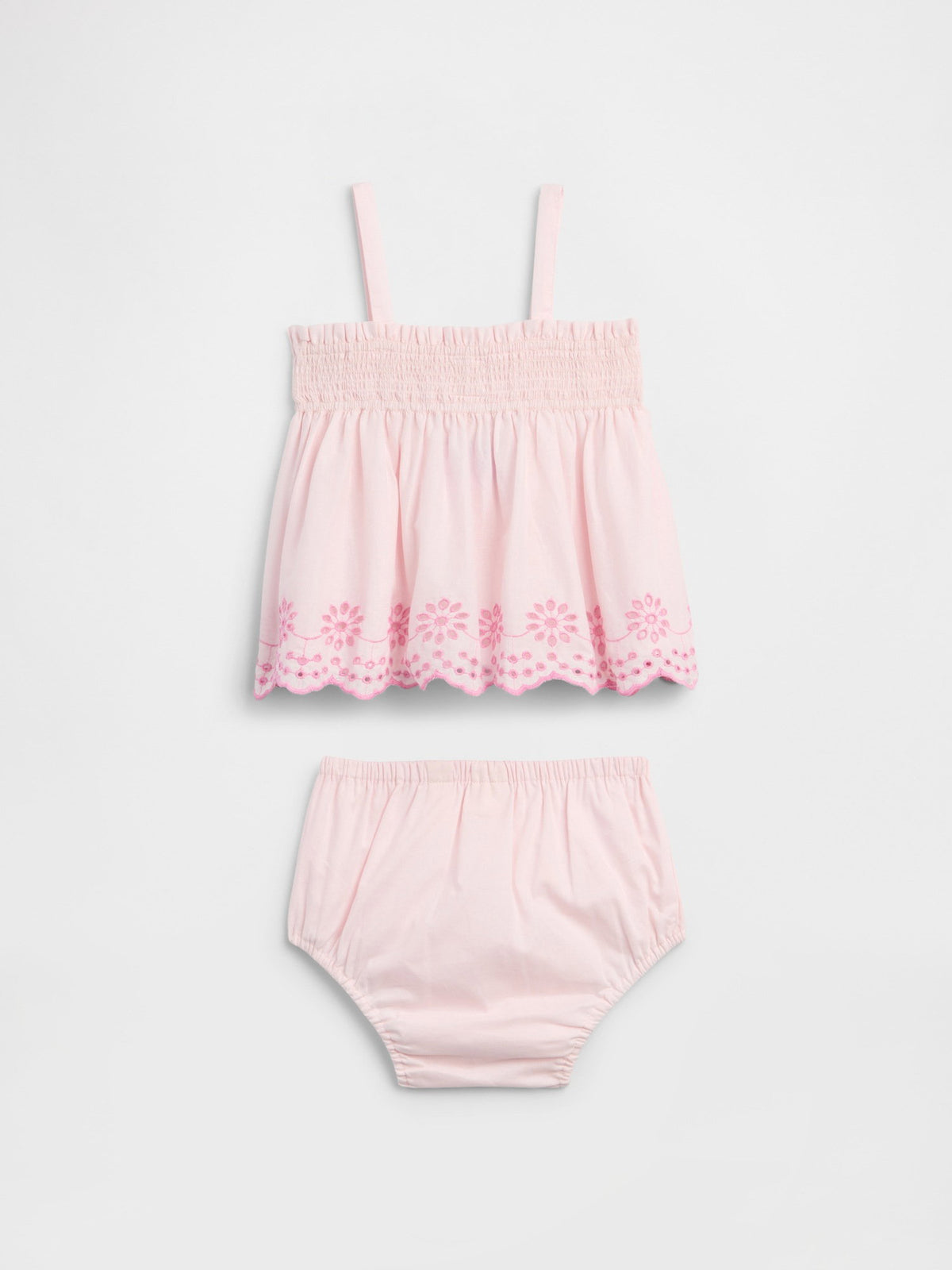 Açık Pembe Dantel Two-piece Outfit Set