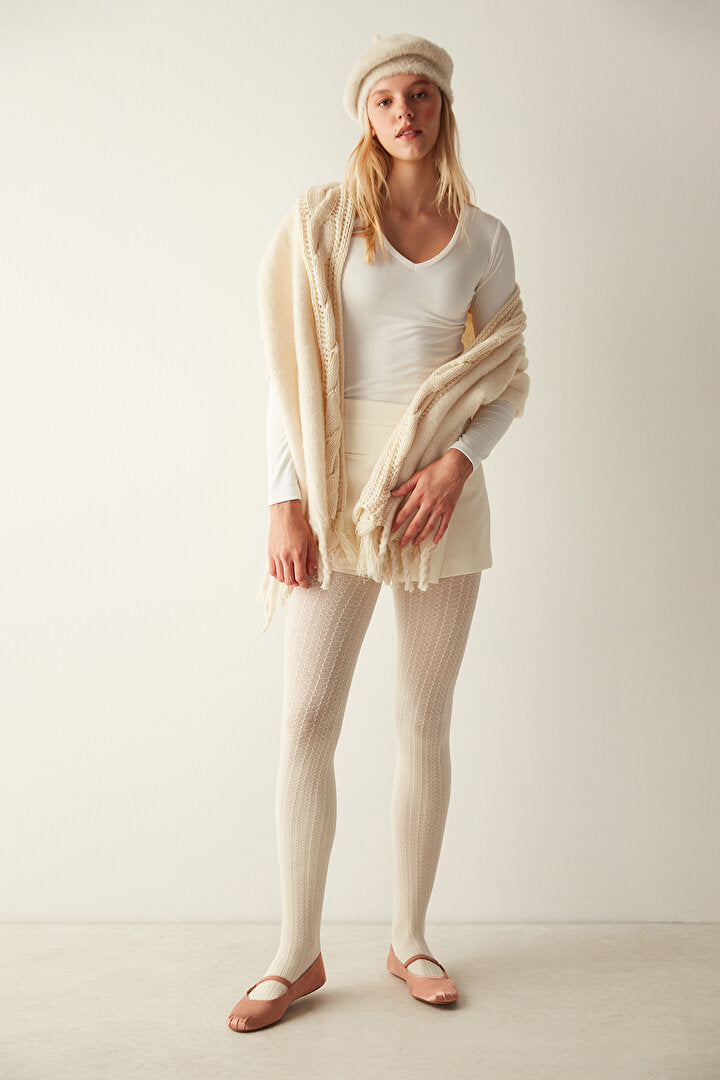 Cashmere Fancy Külotlu Çorap