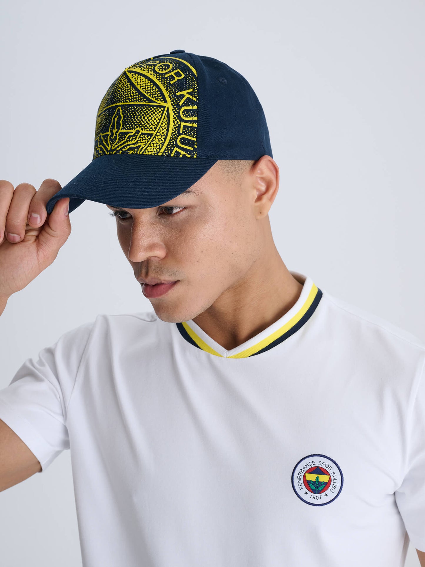 Fenerbahçe Lacivert Halftone Unisex Şapka