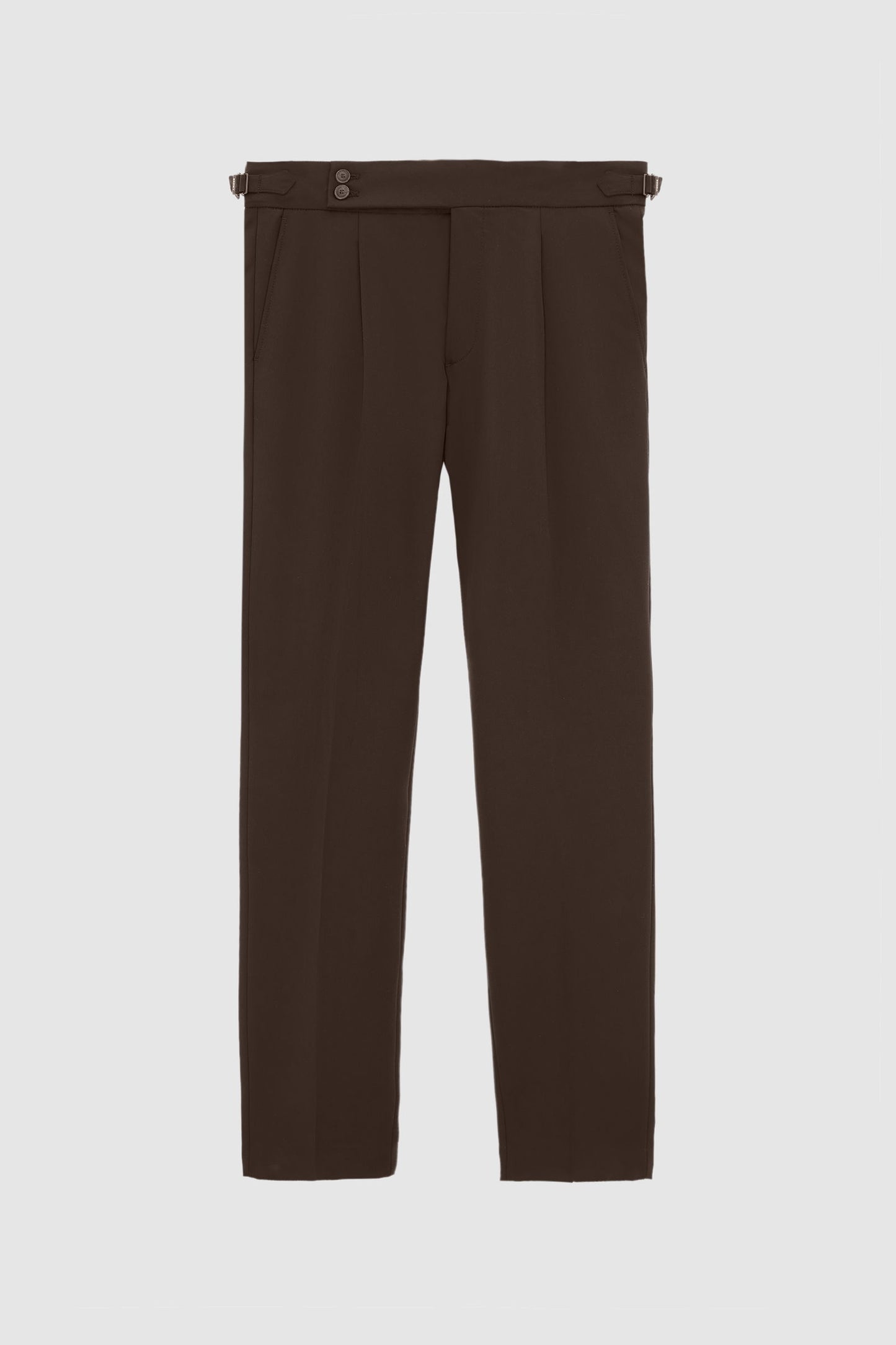 Tween Regular Fit Kahverengi Düz Kumaş Pantolon